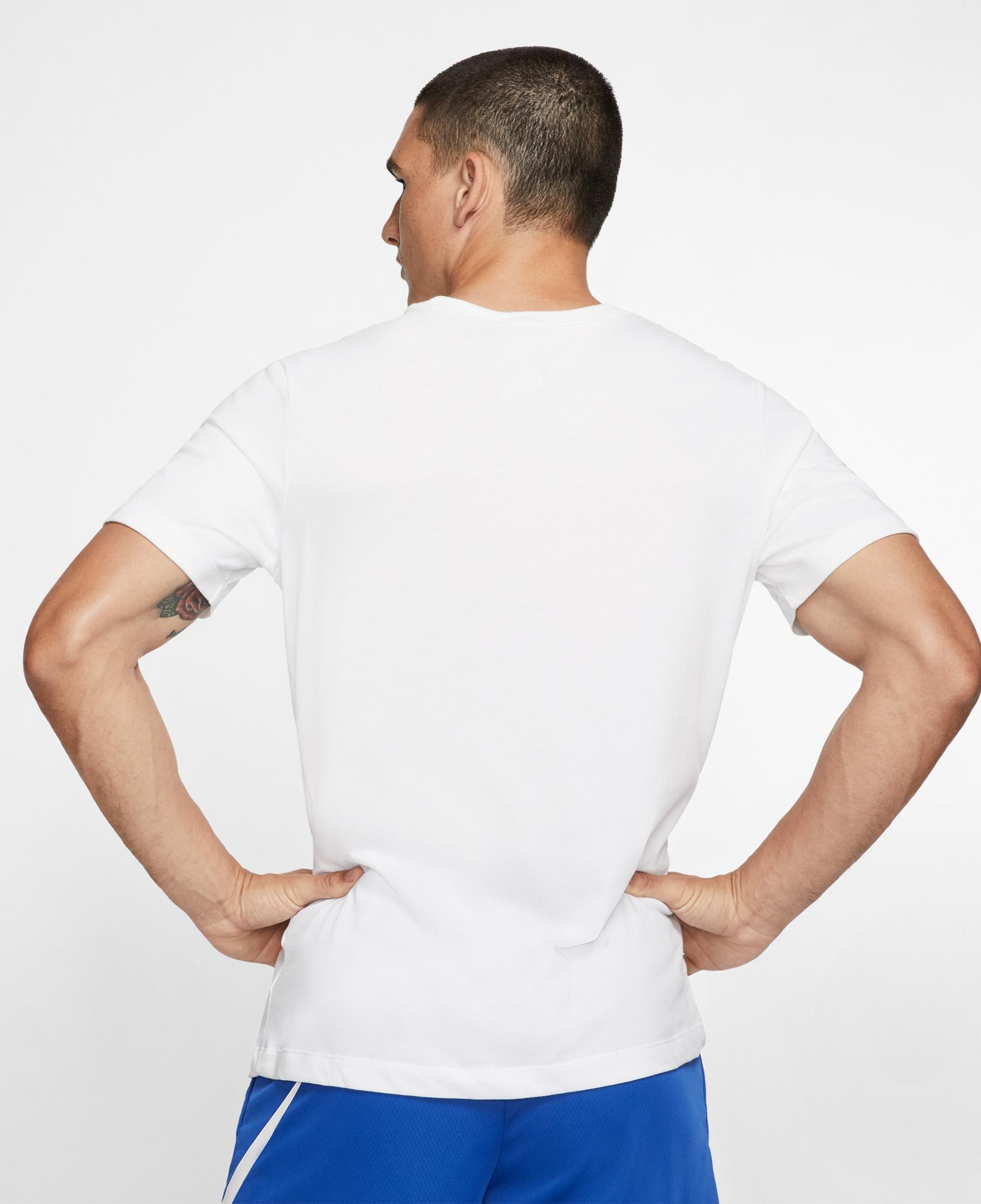 Nike Dri-Fit Crew Solid Erkek Beyaz T-Shirt