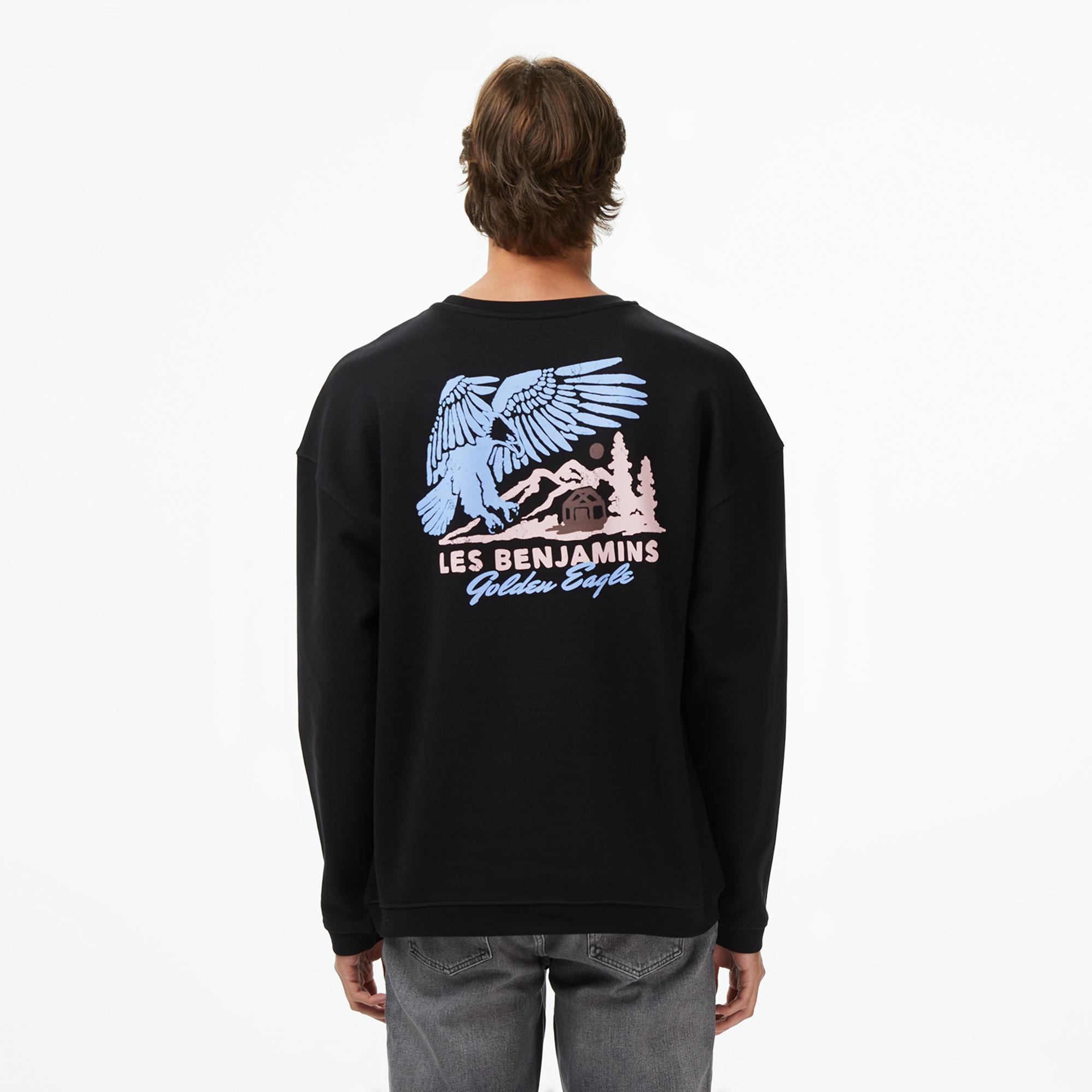 Les Benjamins 005 Erkek Siyah Sweatshirt