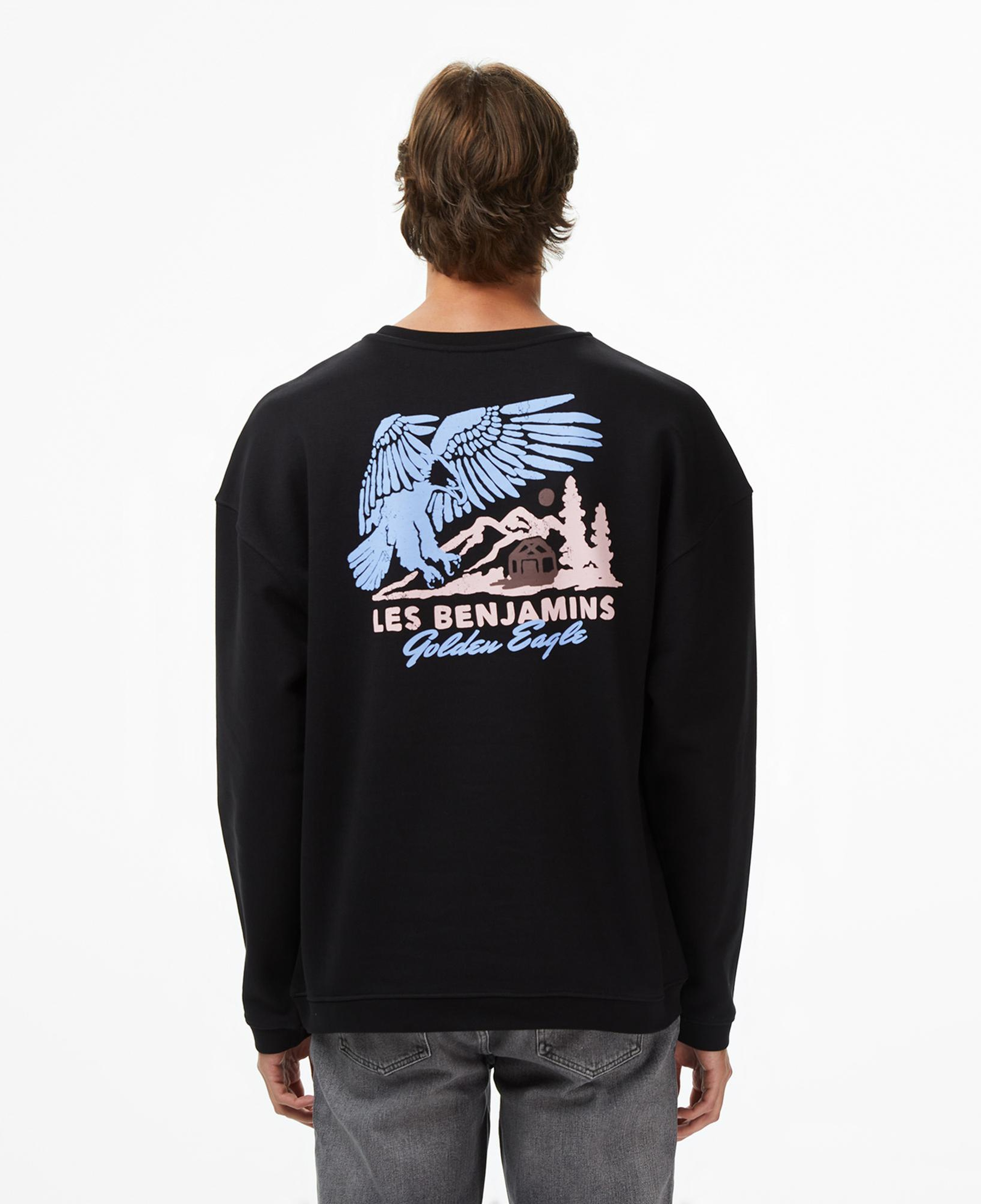 Les Benjamins 005 Erkek Siyah Sweatshirt