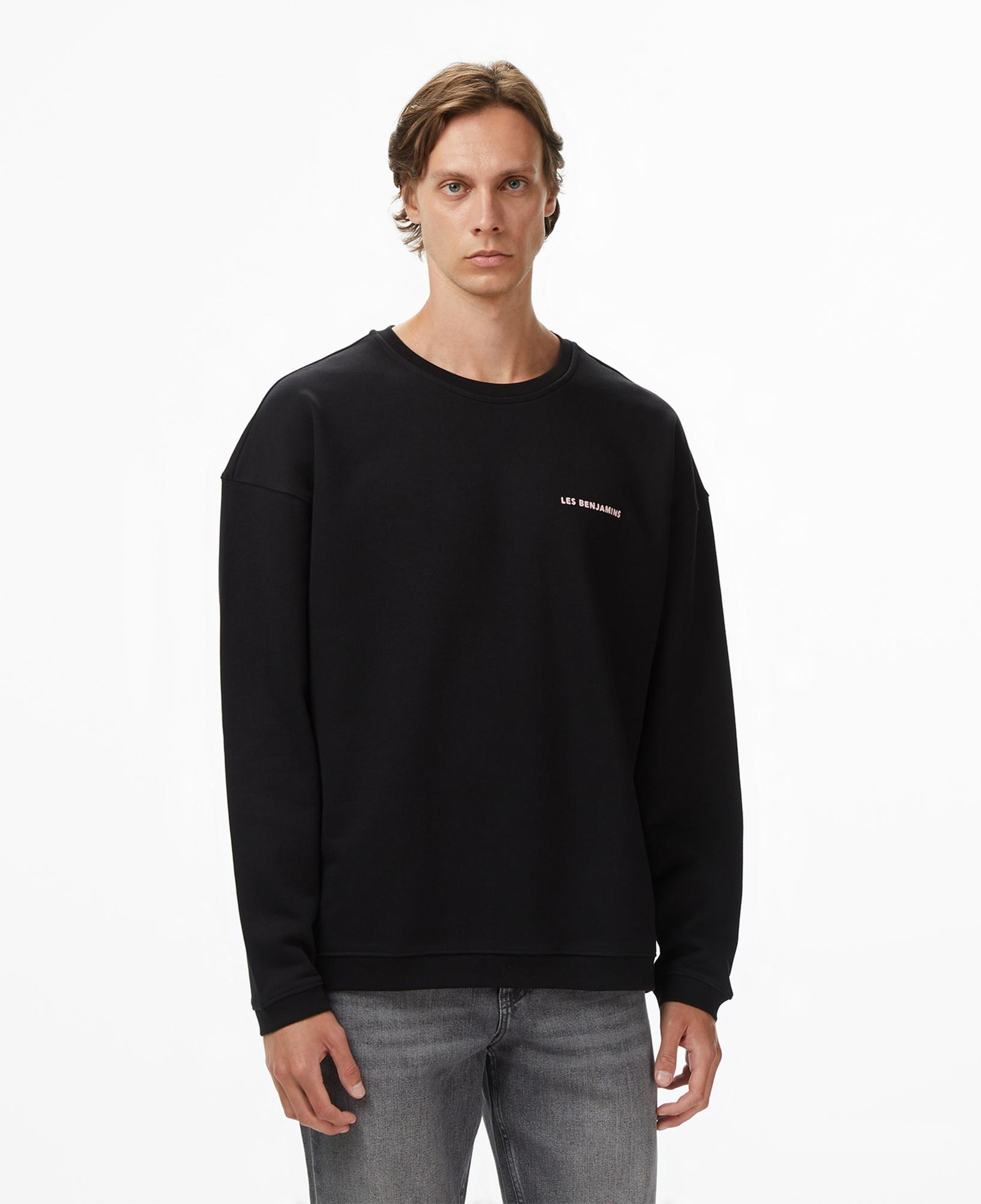 Les Benjamins 005 Erkek Siyah Sweatshirt