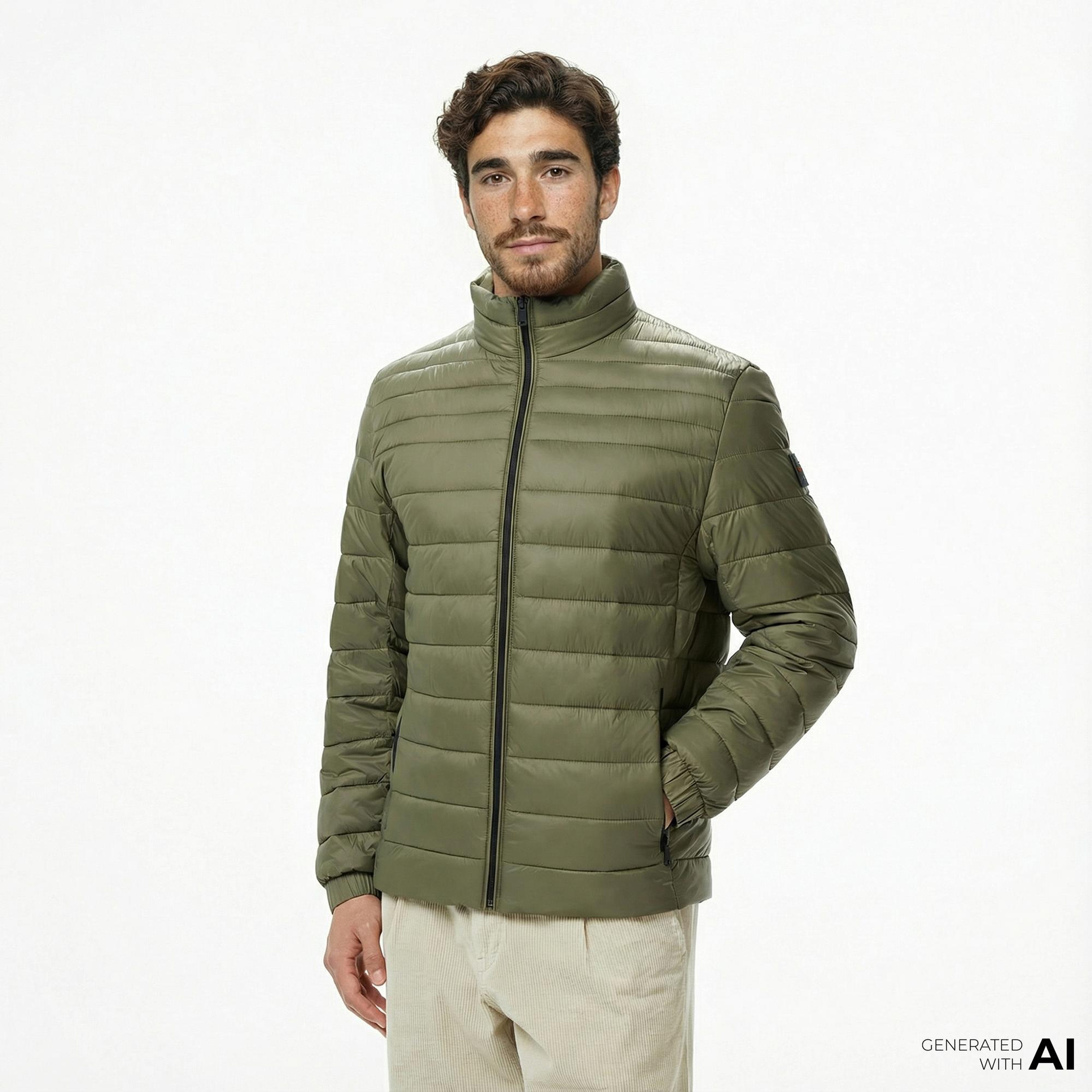 Boss Oden Erkek Yeşil Mont