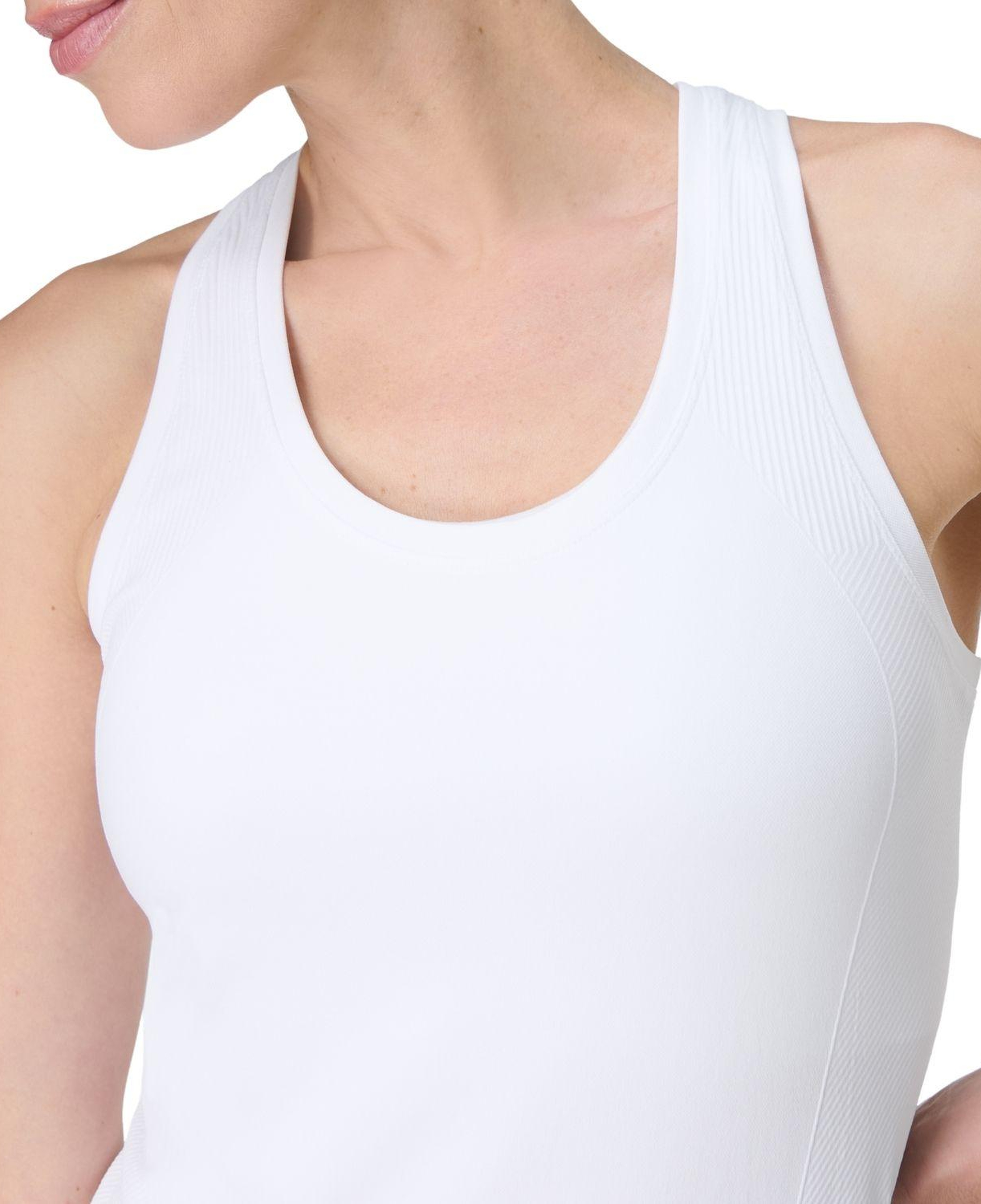 Sweaty Betty Athlete Seamless Workout Tank Kadın Beyaz Fitness Tişört