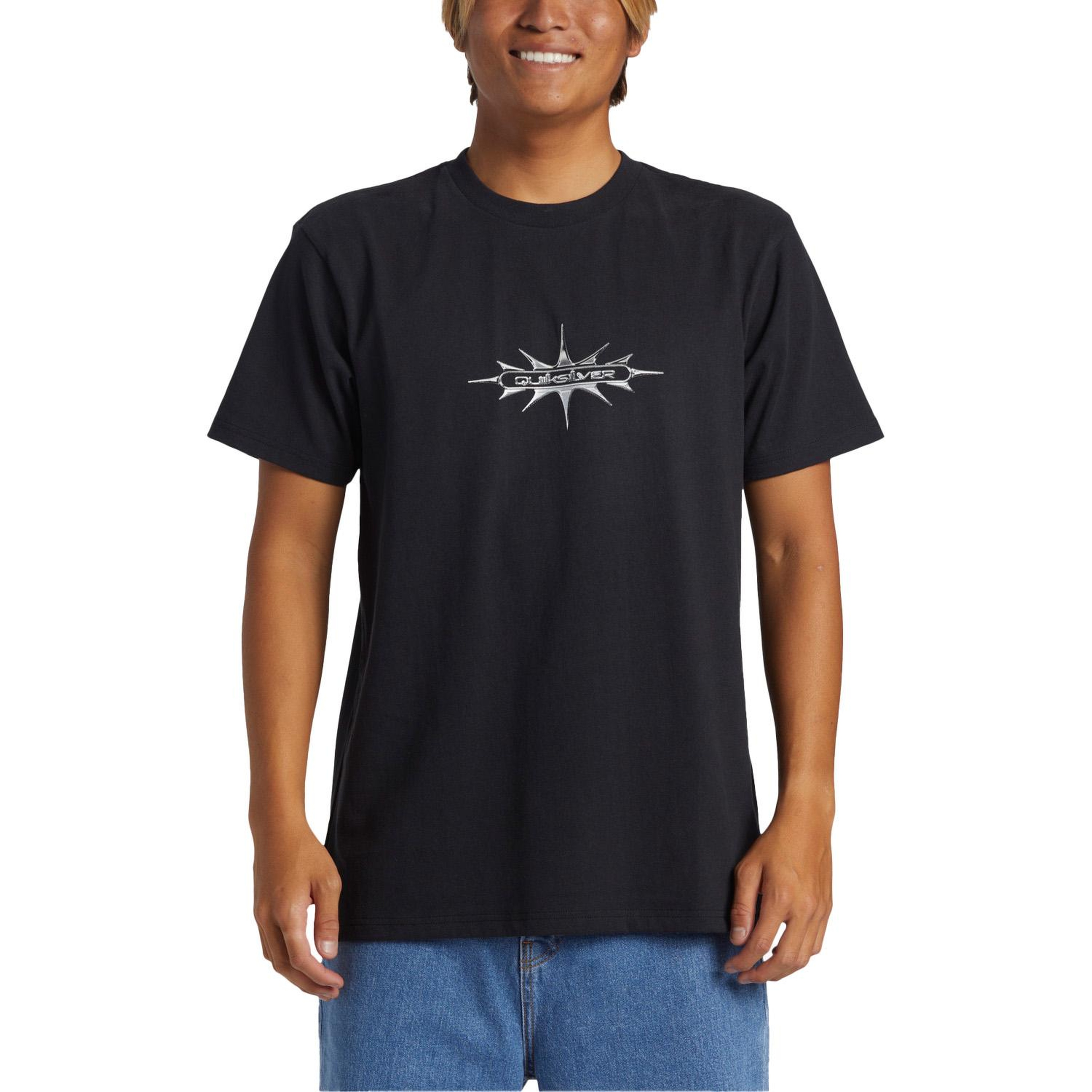 Quiksilver Thorn Badge Stn Erkek Siyah Tişört