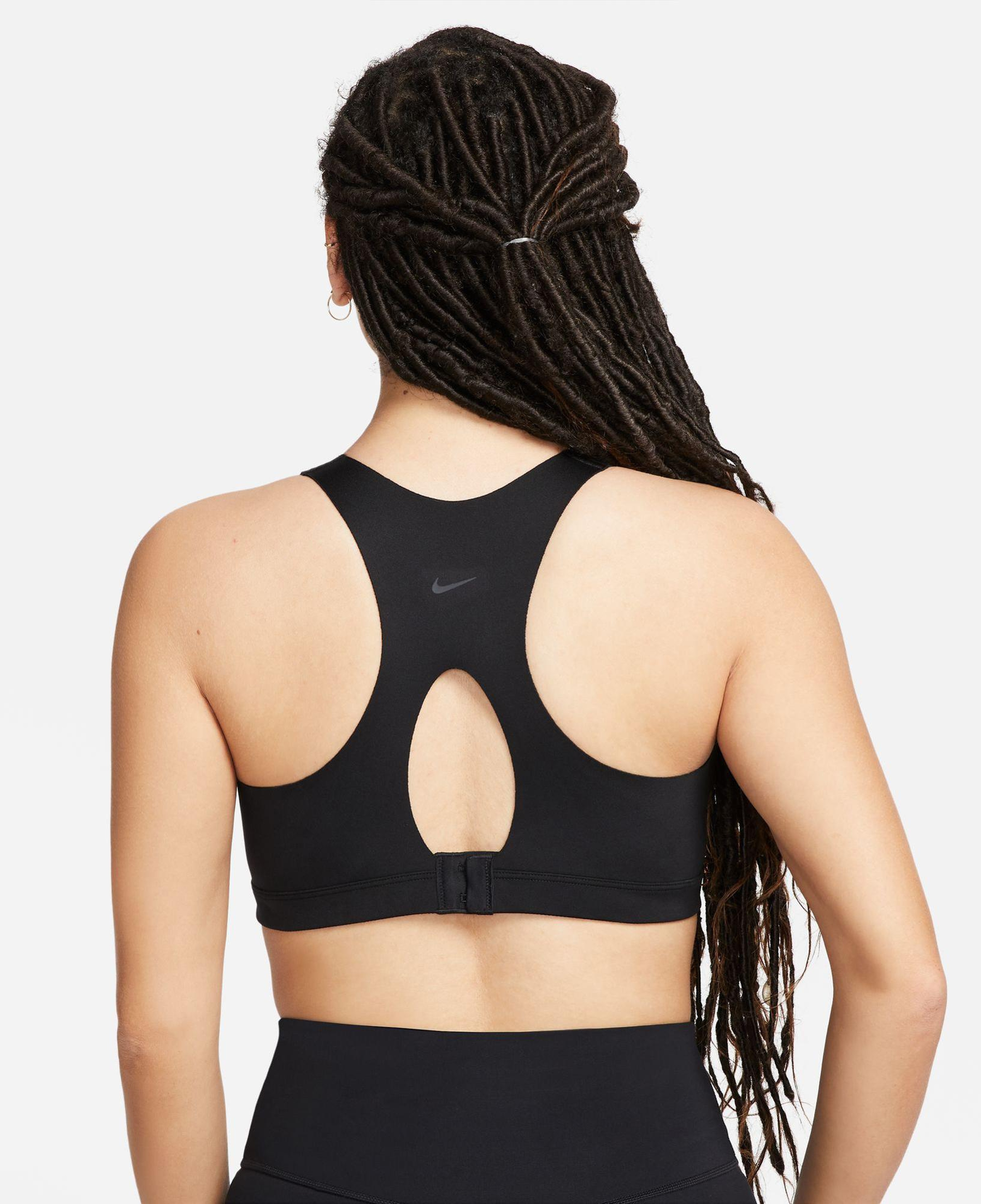 Nike Dri-Fit Alpha Zip-Front Kadın Siyah Bra