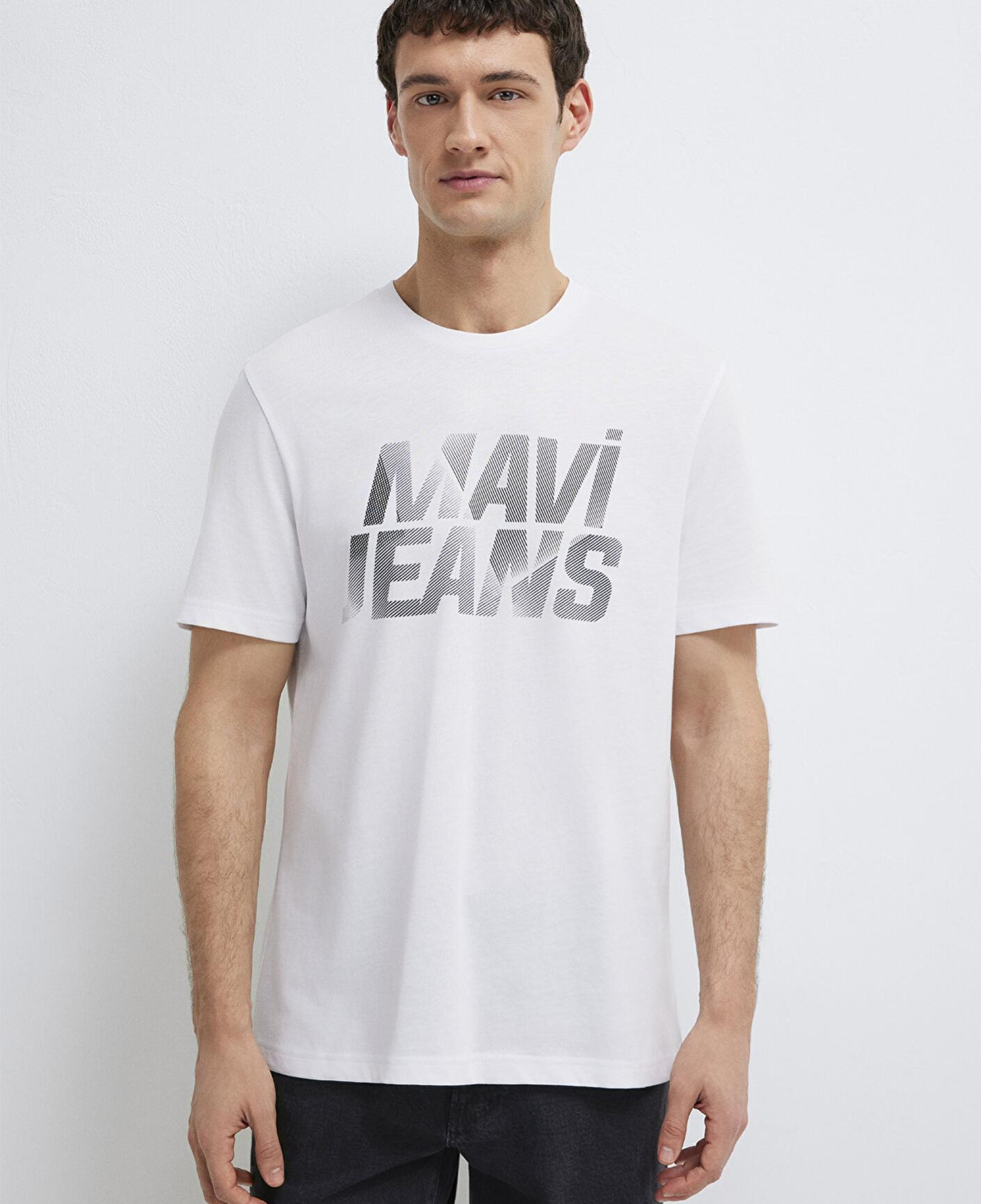 Mavi Mavi Jeans Baskılı Beyaz Tişört Regular Fit / Normal Kesim 0610260-620