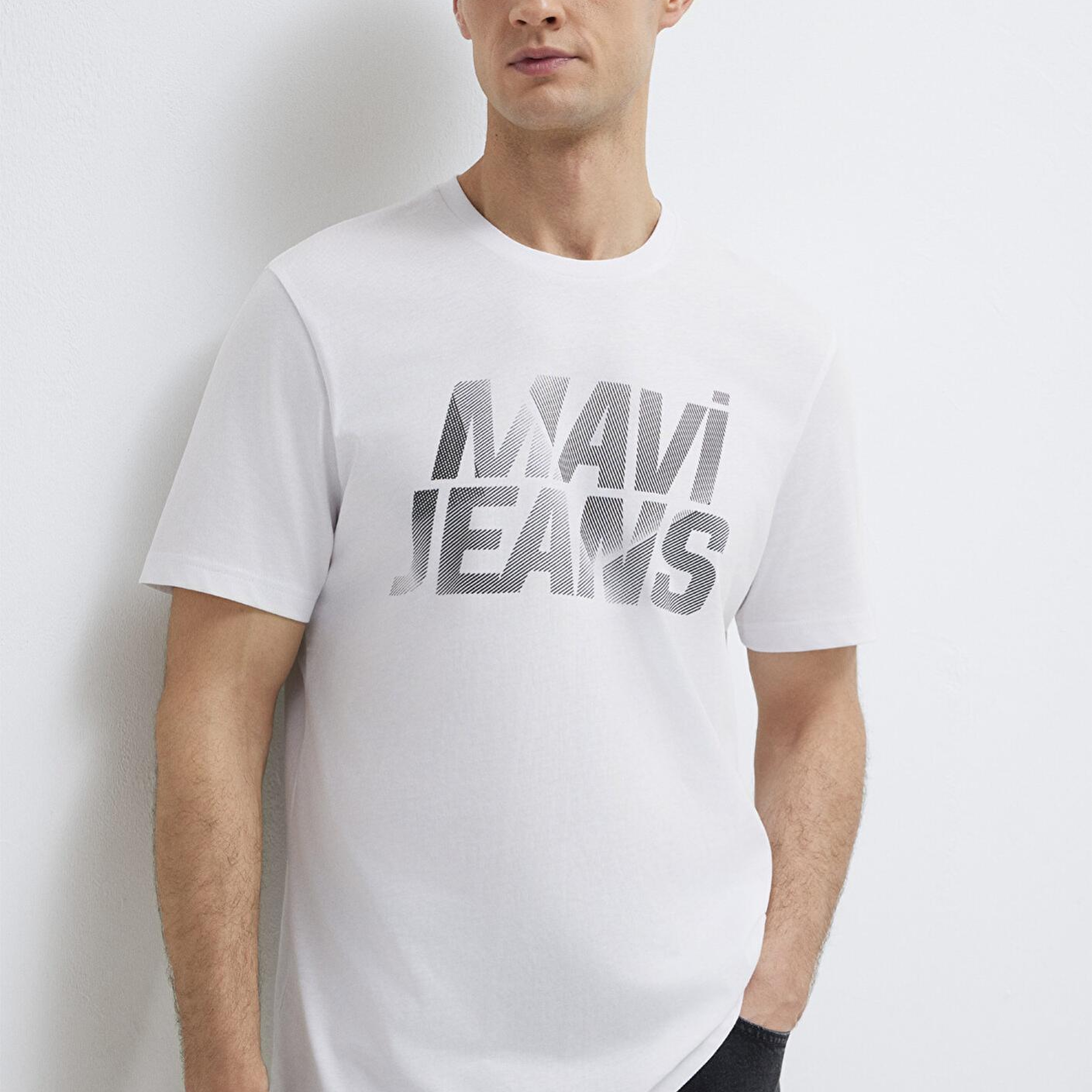 Mavi Mavi Jeans Baskılı Beyaz Tişört Regular Fit / Normal Kesim 0610260-620