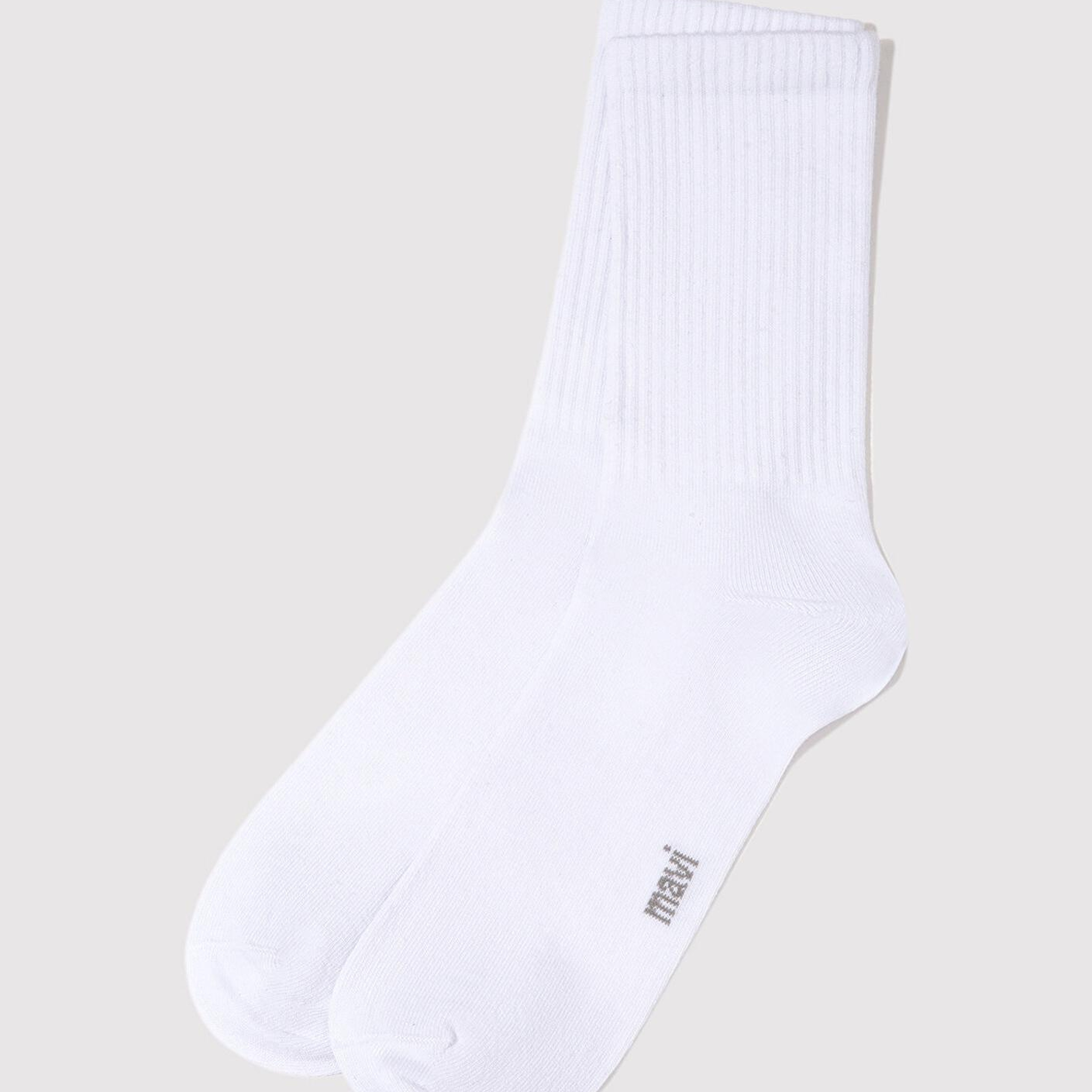 Mavi 3lü Beyaz Soket Çorap 0911173-620