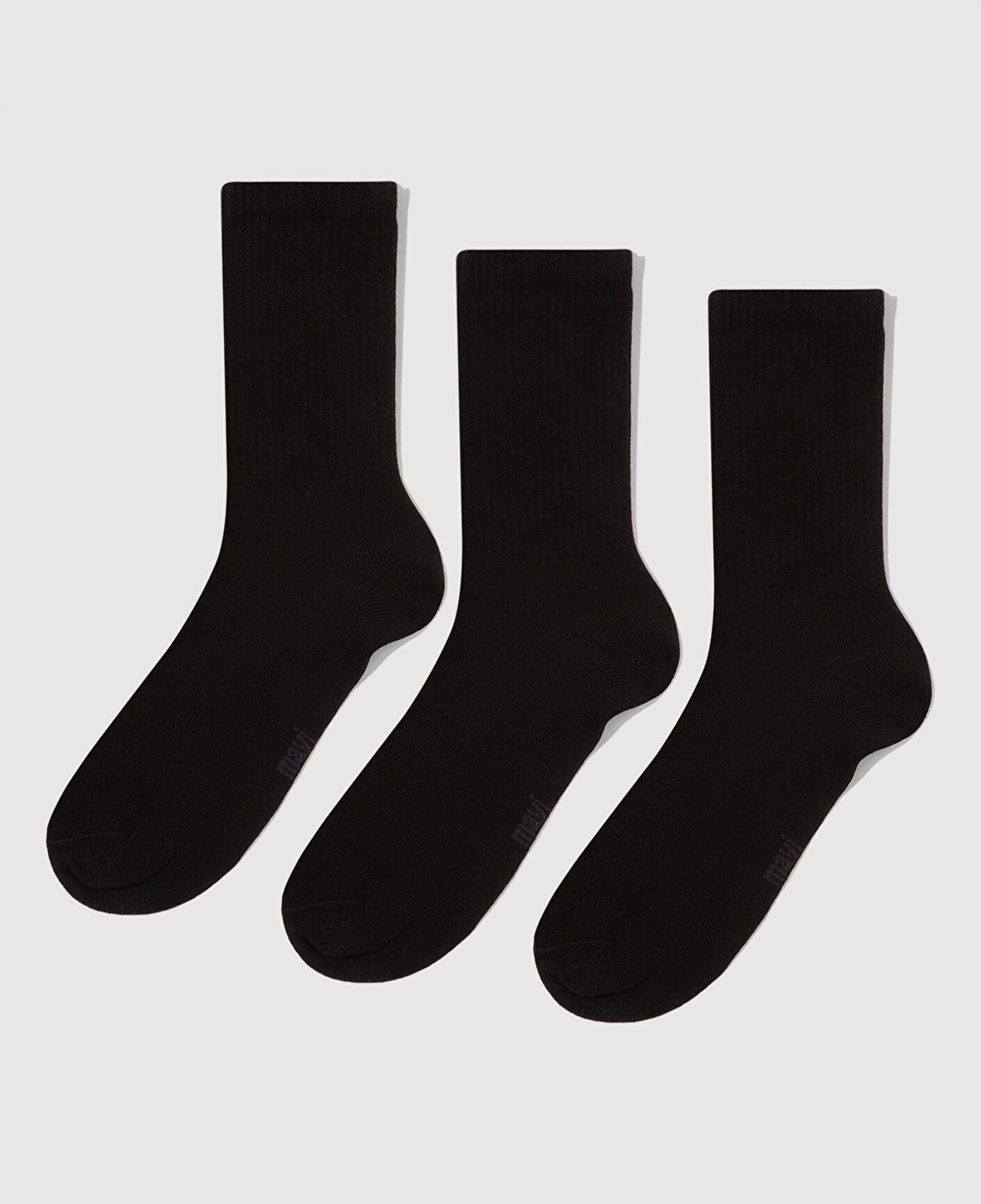 Mavi 3lü Siyah Soket Çorap 0911173-900