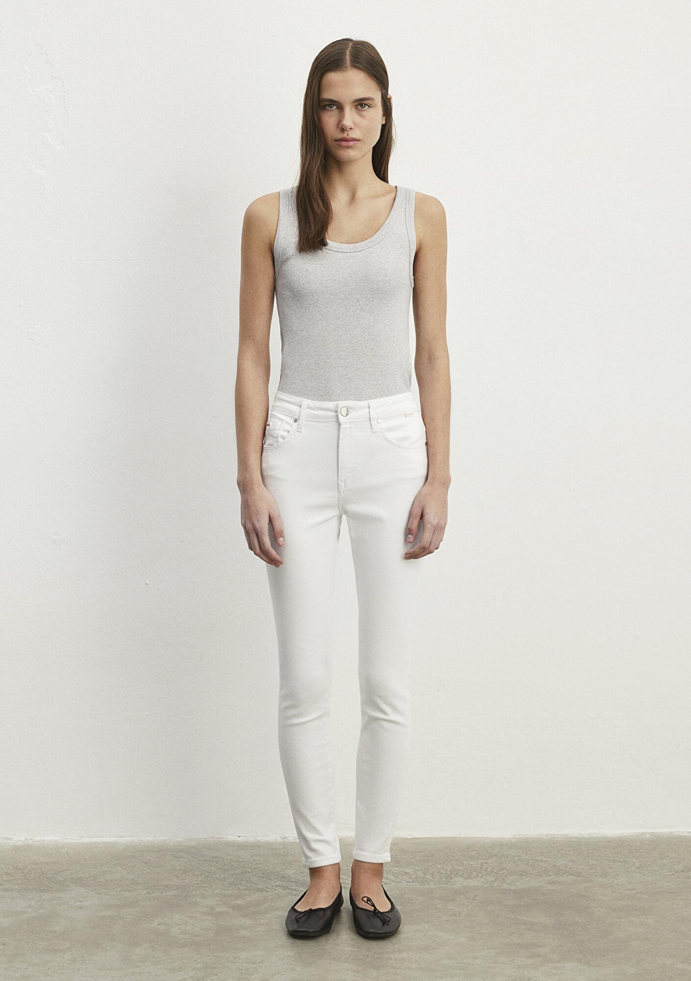 Mavi Tess Gold Luxury Beyaz Jean Pantolon 100328-81360