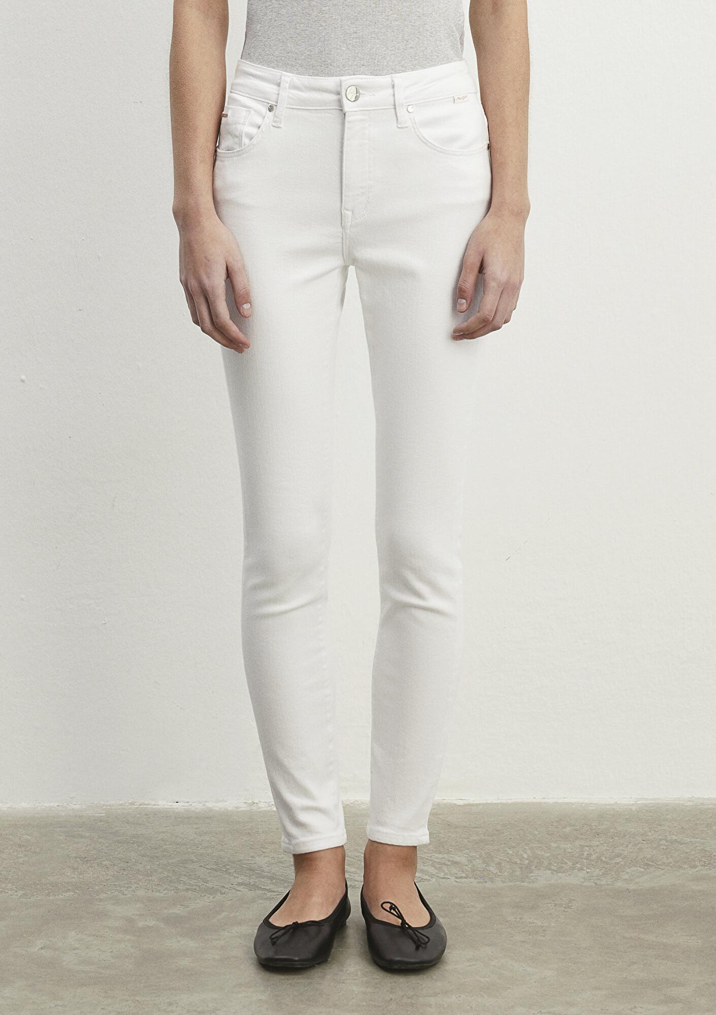 Mavi Tess Gold Luxury Beyaz Jean Pantolon 100328-81360