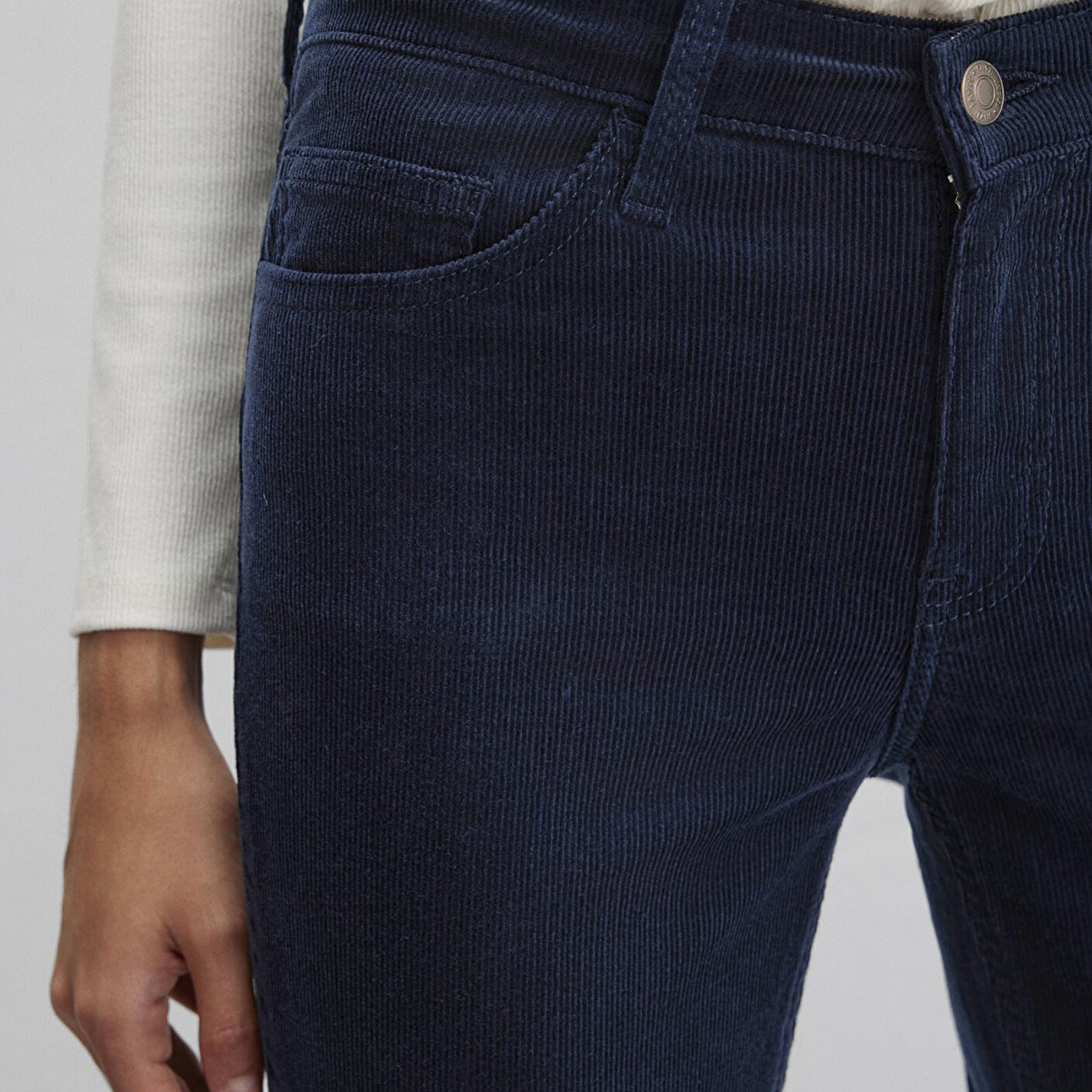 Mavi Molly Lacivert Kadife Pantolon 1013682993