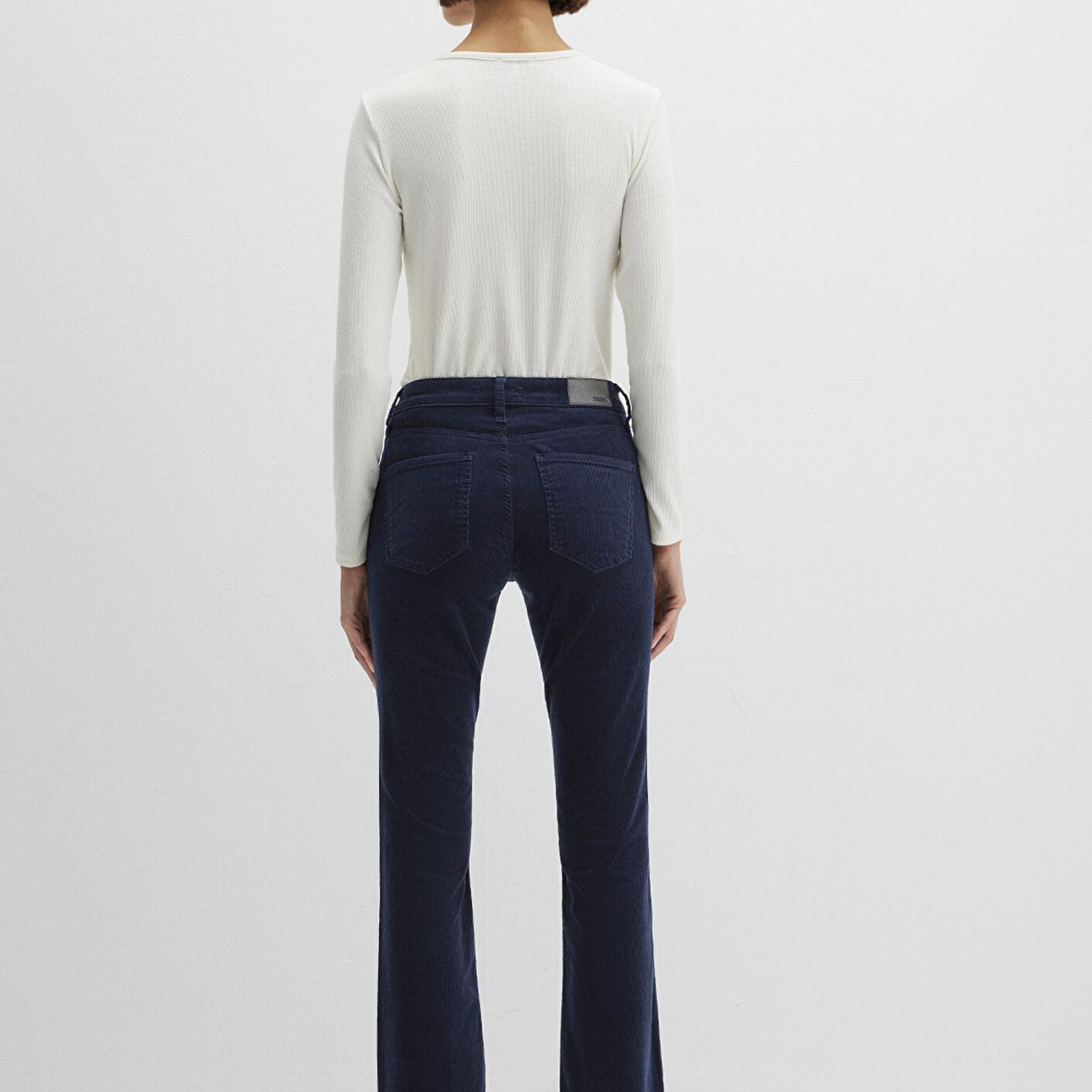 Mavi Molly Lacivert Kadife Pantolon 1013682993