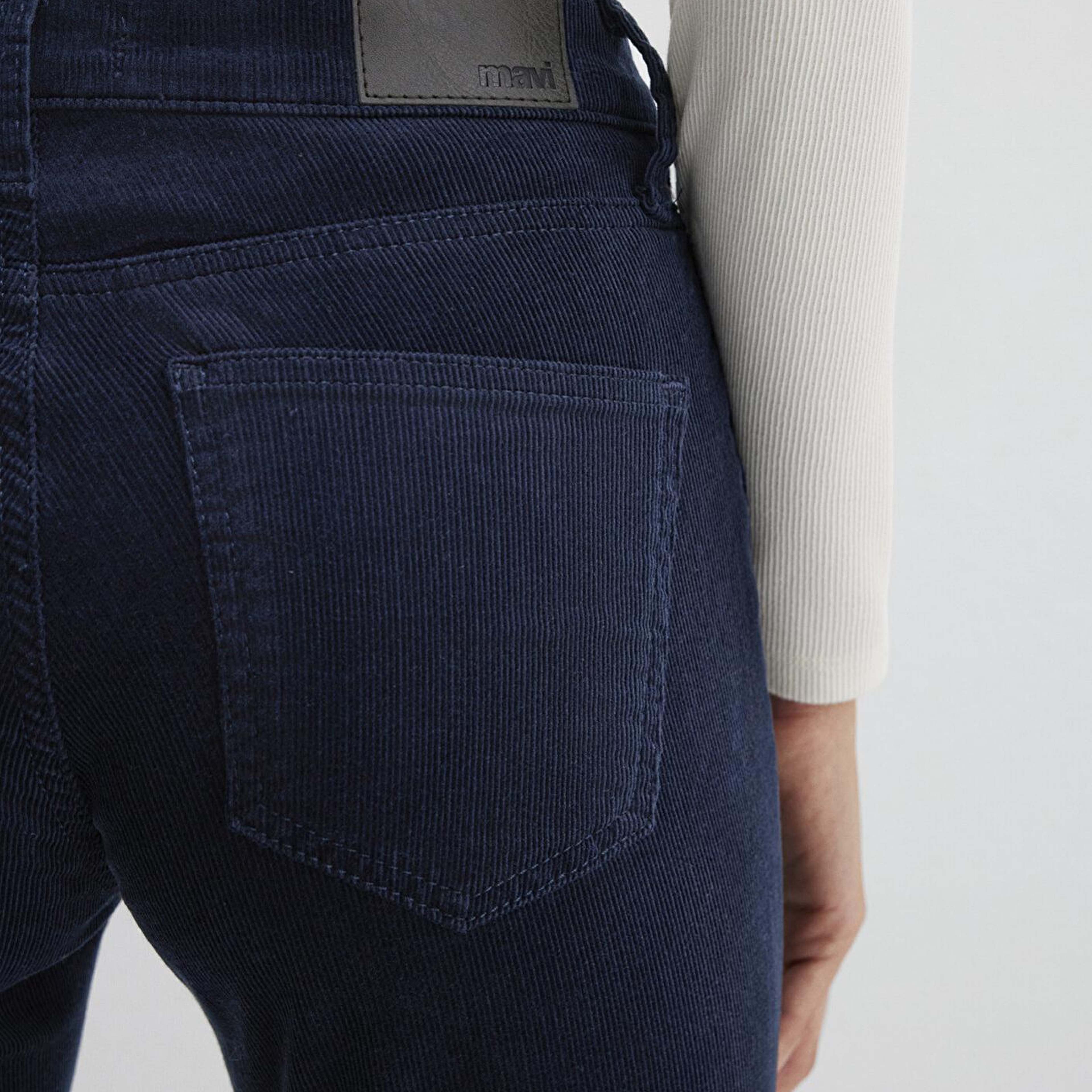 Mavi Molly Lacivert Kadife Pantolon 1013682993