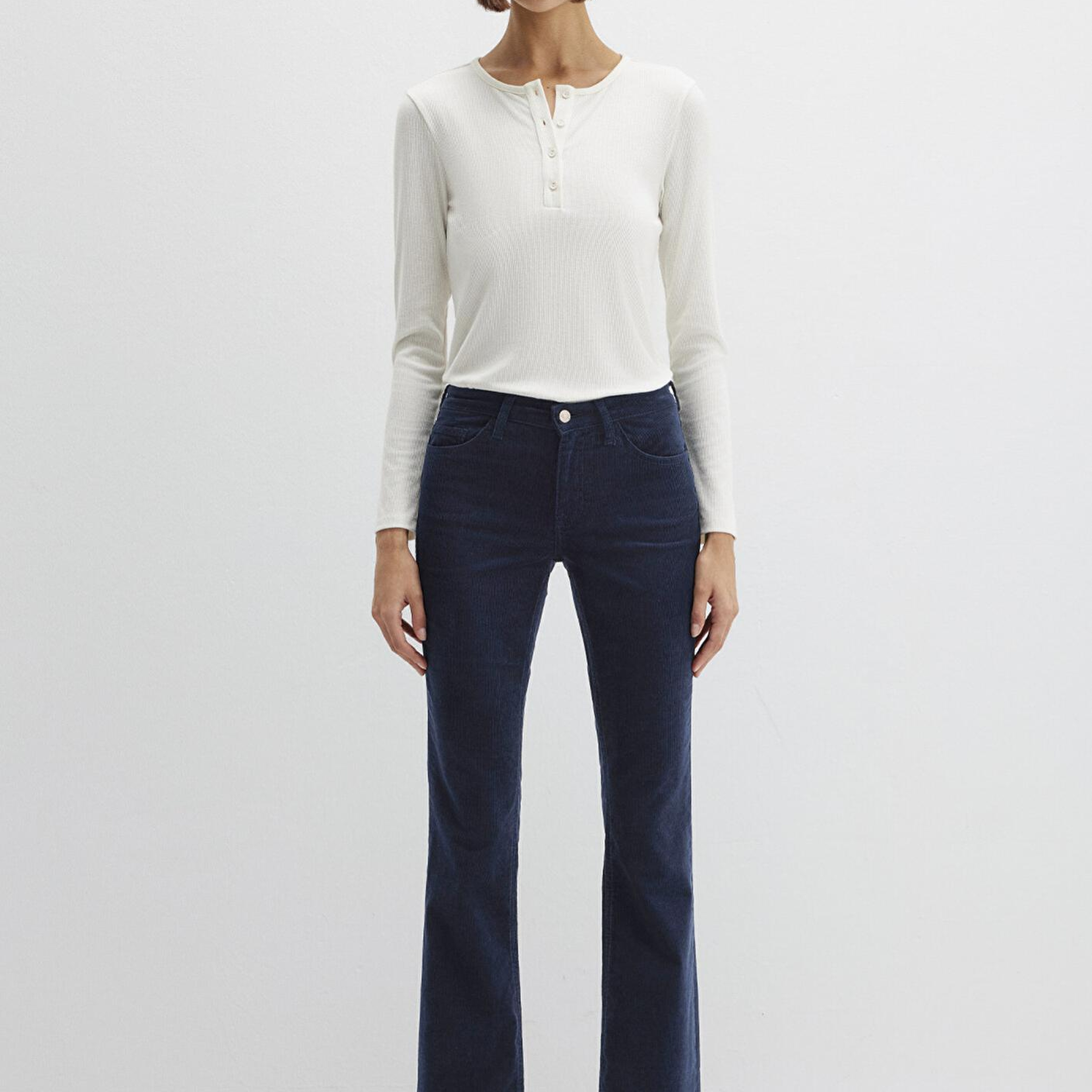 Mavi Molly Lacivert Kadife Pantolon 1013682993