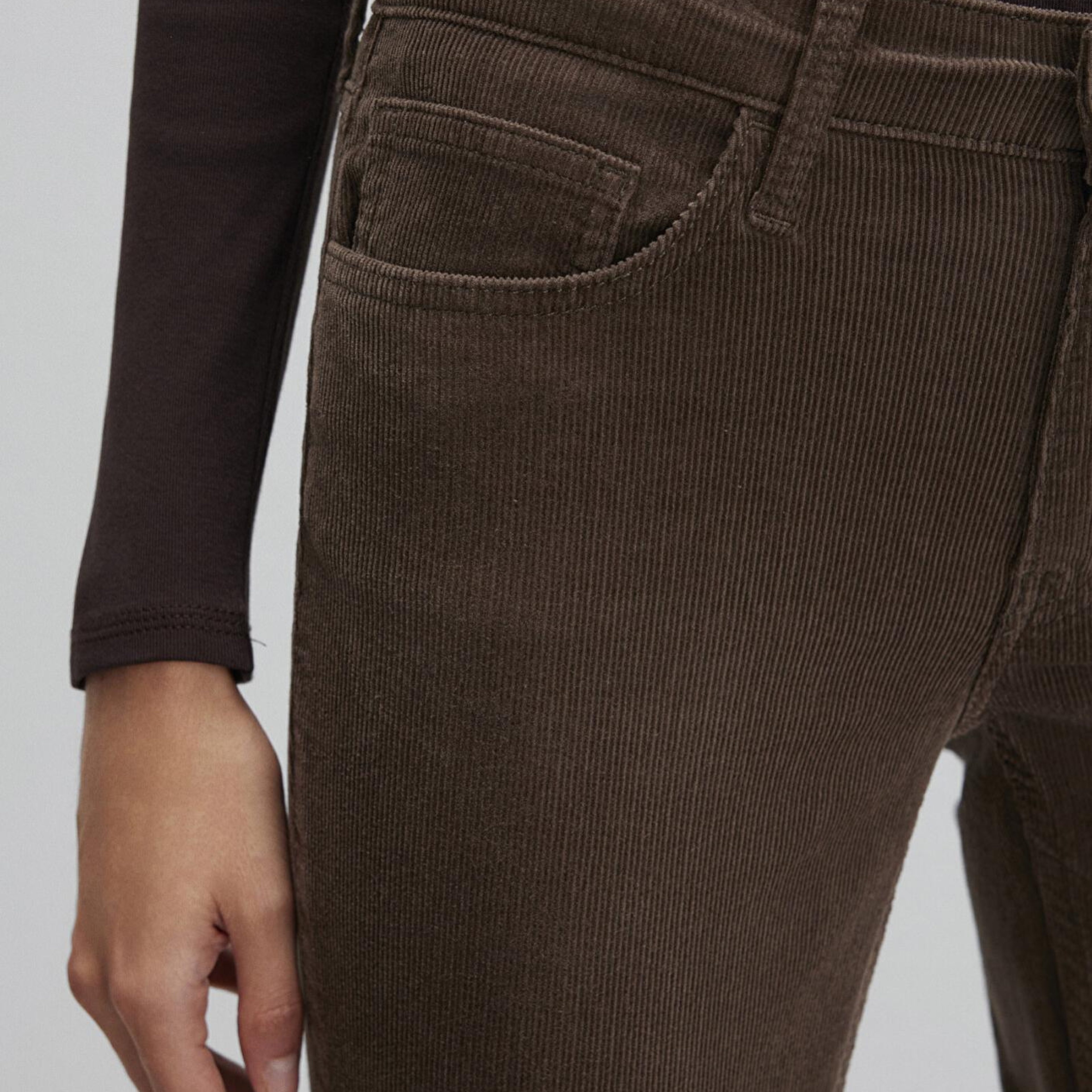 Mavi Mona Kahverengi Kadife Pantolon 1049782992