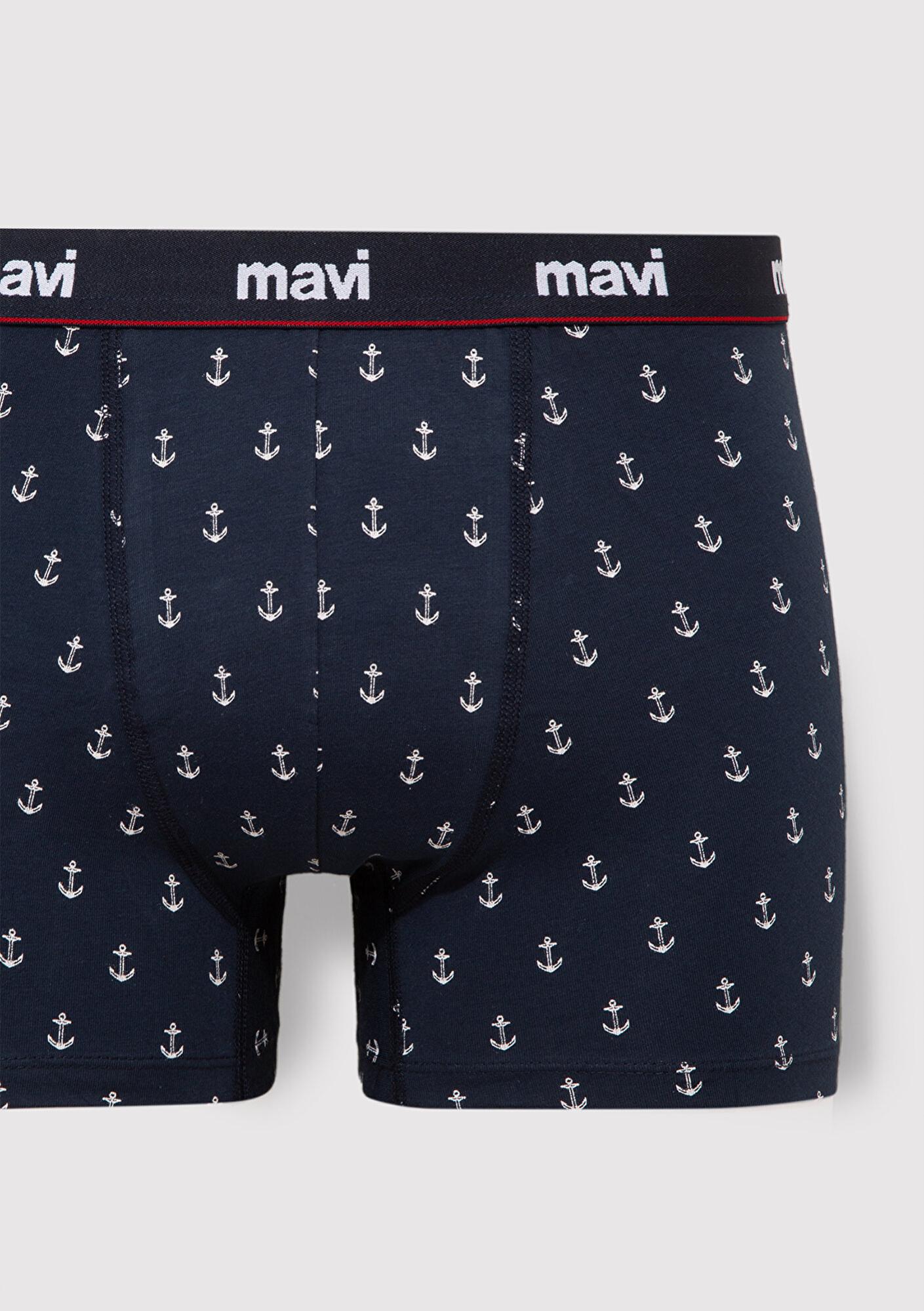 Mavi Baskılı Lacivert Boxer 0910735-30717