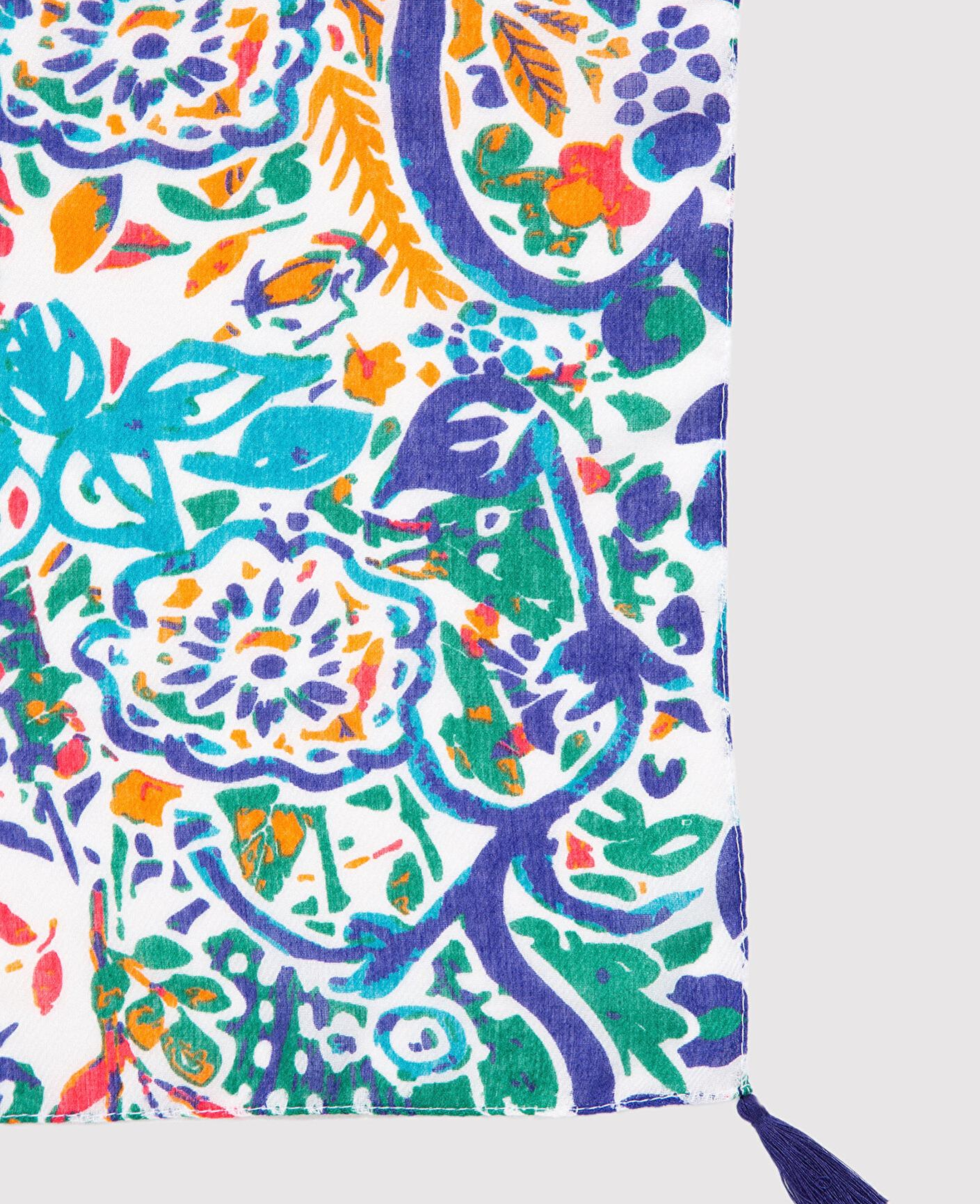 Mavi Baskılı Şal 1911130-82948