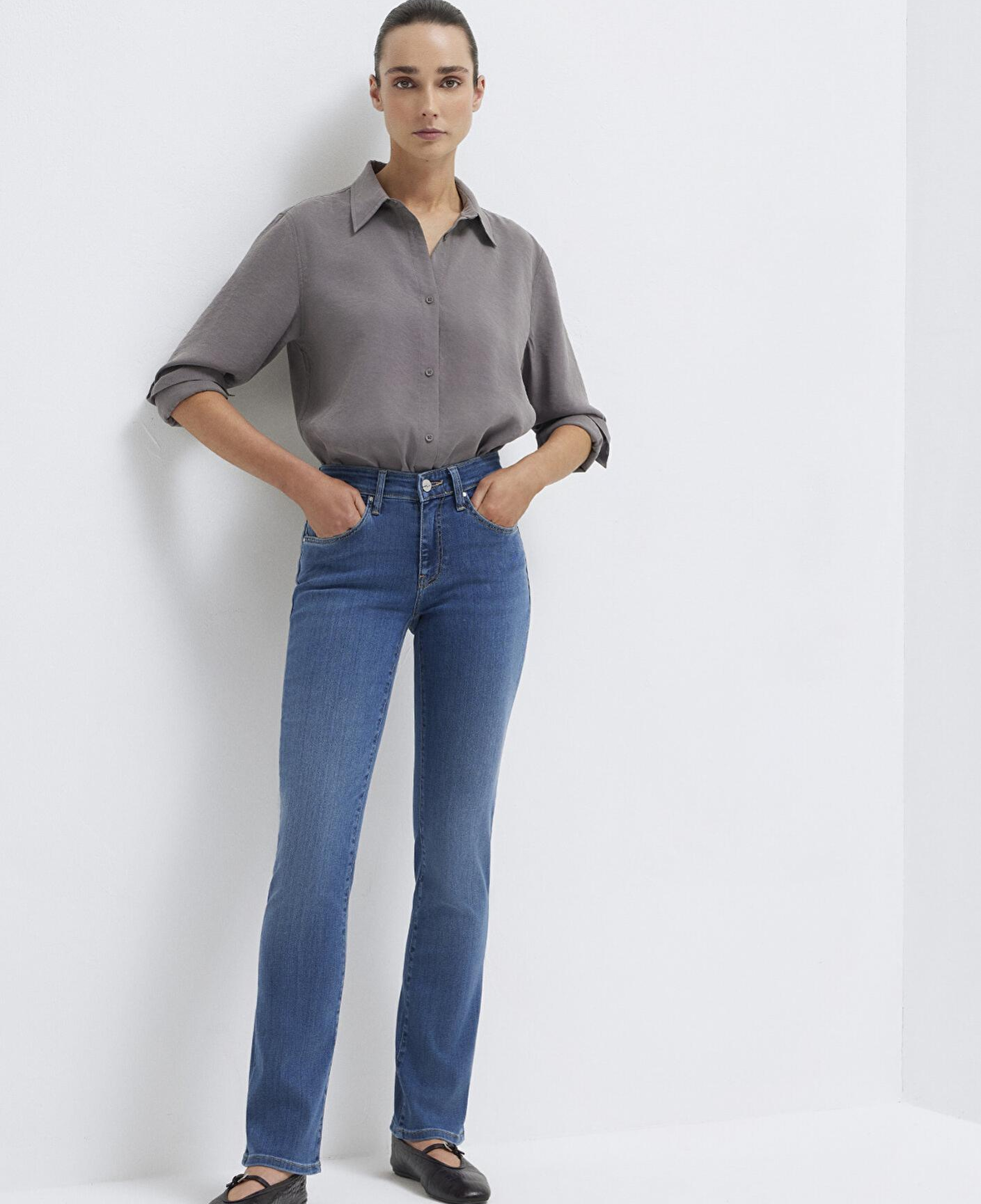 Mavi Mona Gold Klasik Gölgeli Indigo Mavisi Jean Pantolon 1049784195