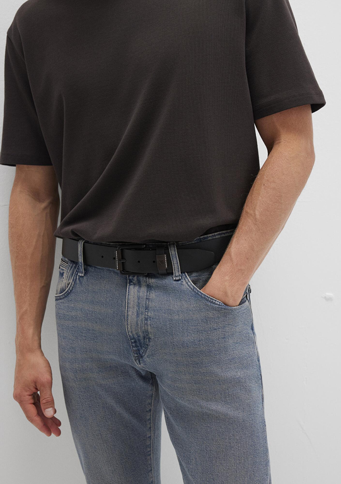 Mavi Siyah Suni Deri Kemer 0910871-900