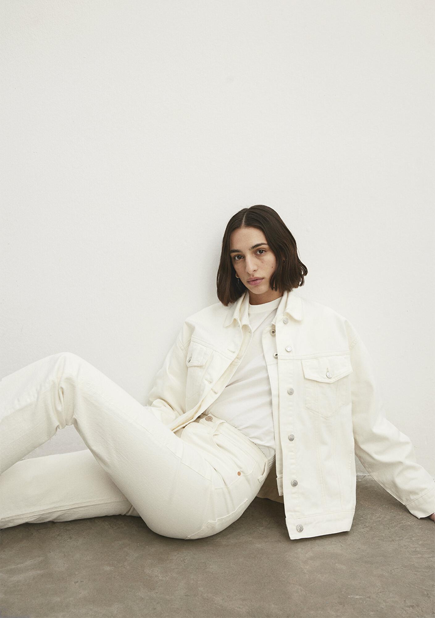 Mavi Luna 90lar Kırık Beyaz Jean Ceket 1110177-84112