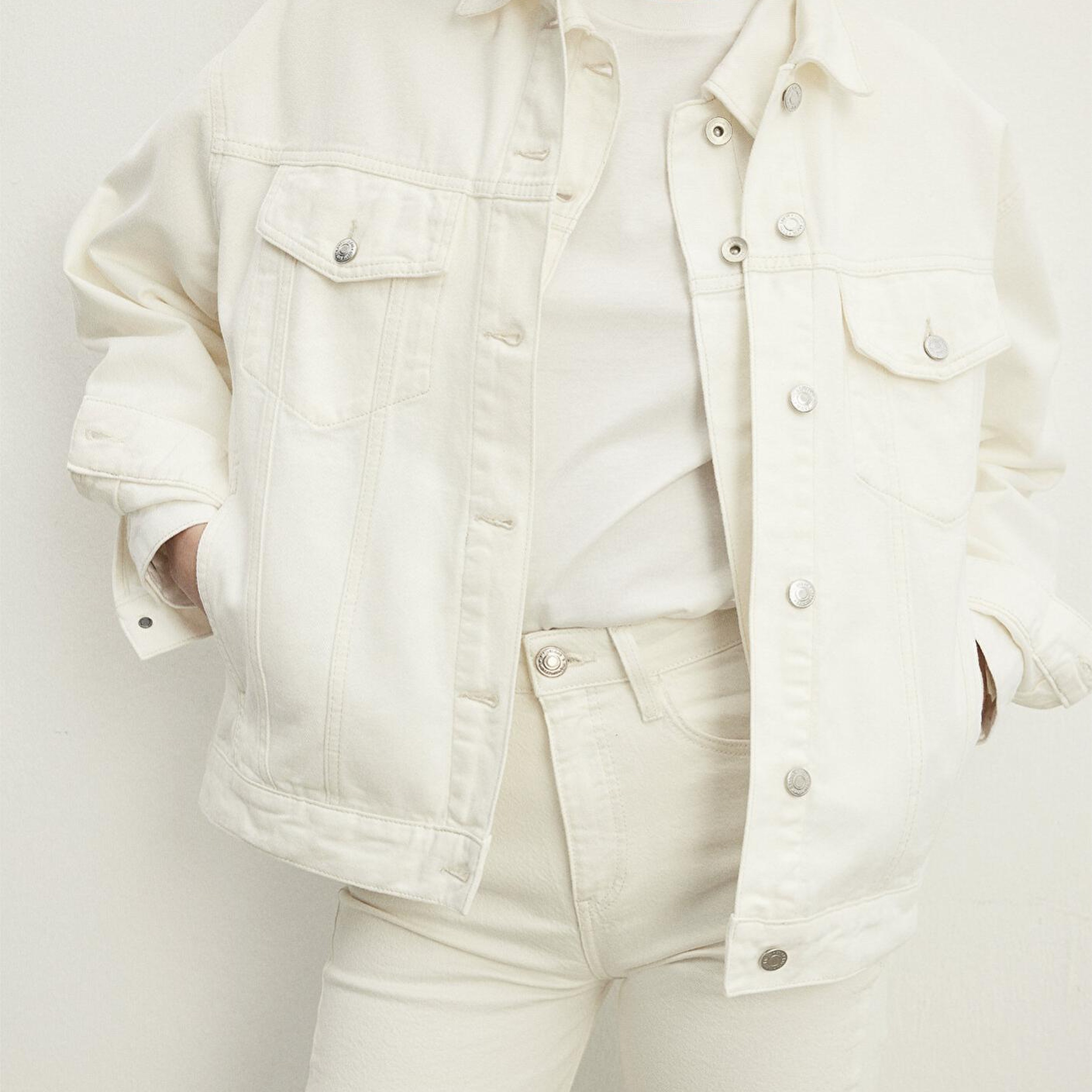 Mavi Luna 90lar Kırık Beyaz Jean Ceket 1110177-84112