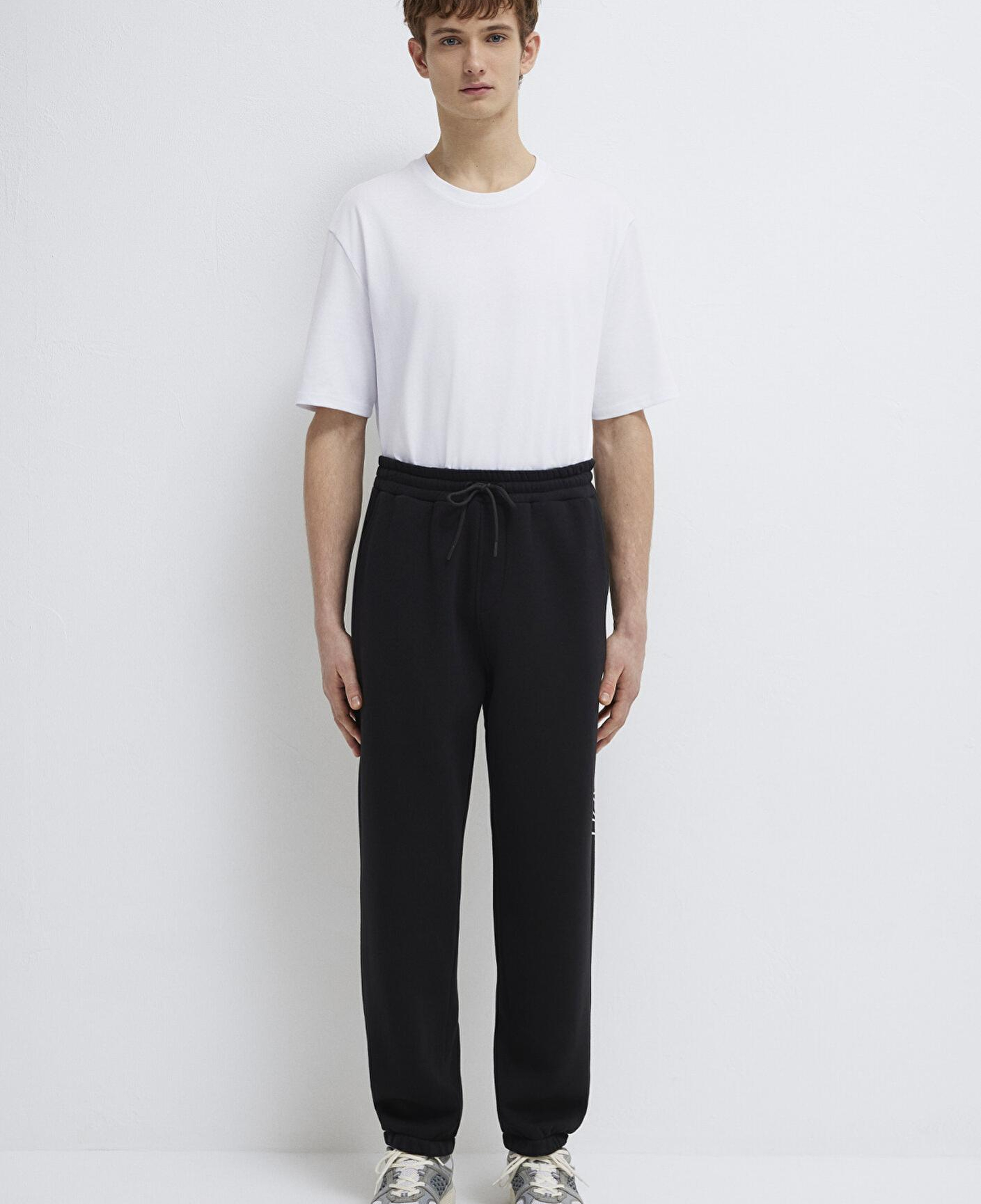 Mavi Mavi Logo Baskılı Siyah Eşofman Altı 0010208-900