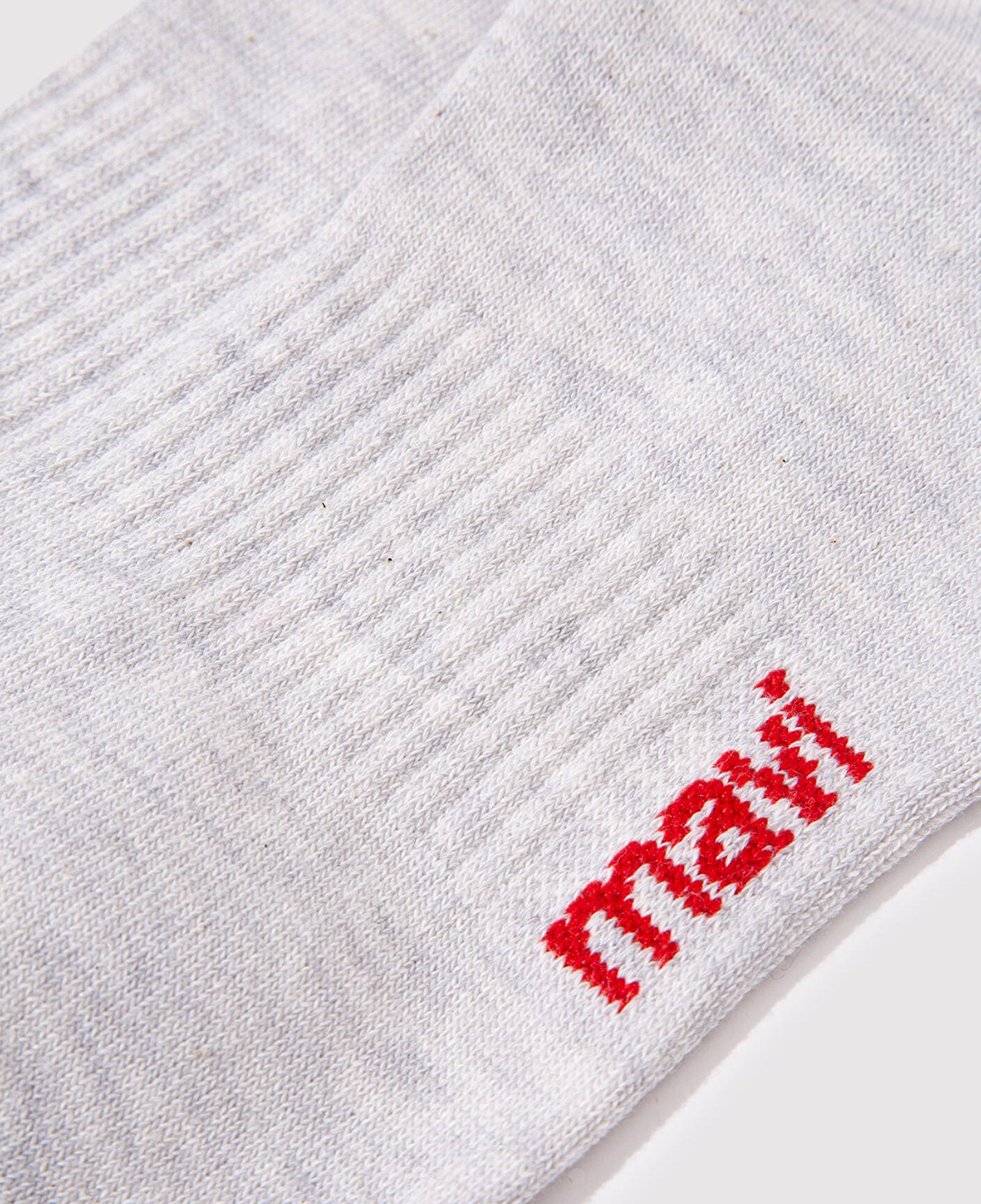 Mavi Mavi Logo Baskılı Gri Soket Çorap 0911160-82816