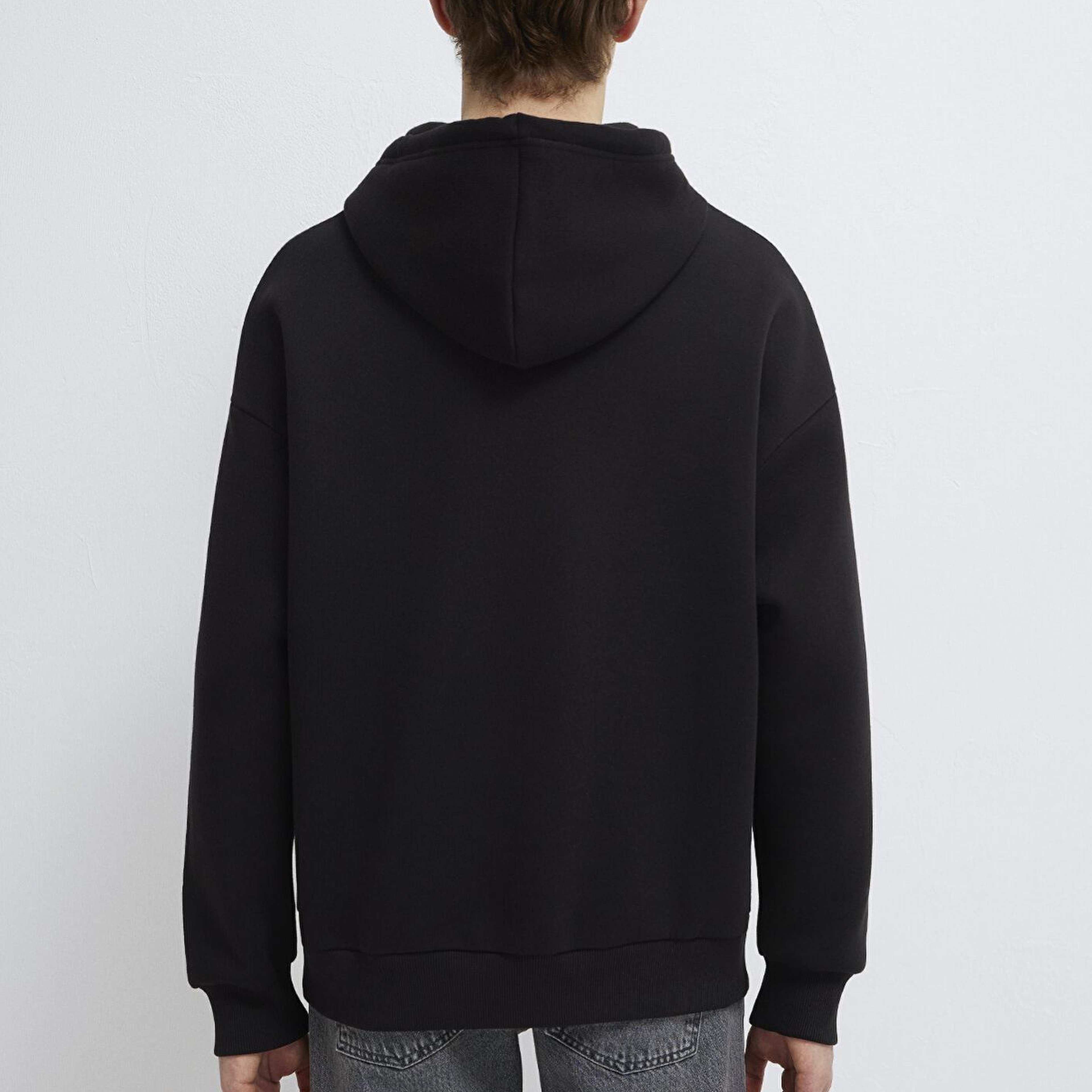 Mavi Mavi Logo Baskılı Kapüşonlu Siyah Sweatshirt 067149-902