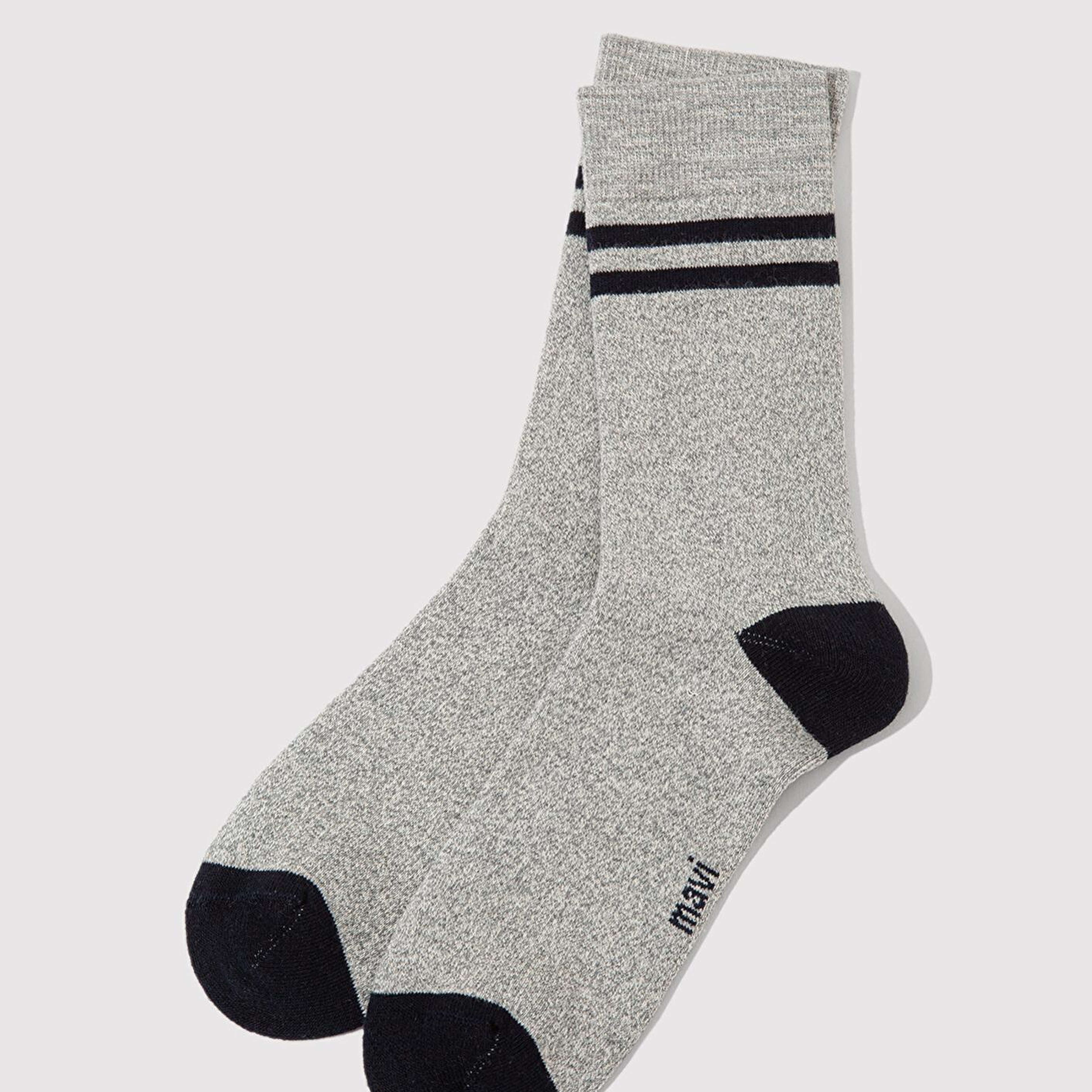 Mavi Gri Bot Çorabı 0911131-33397