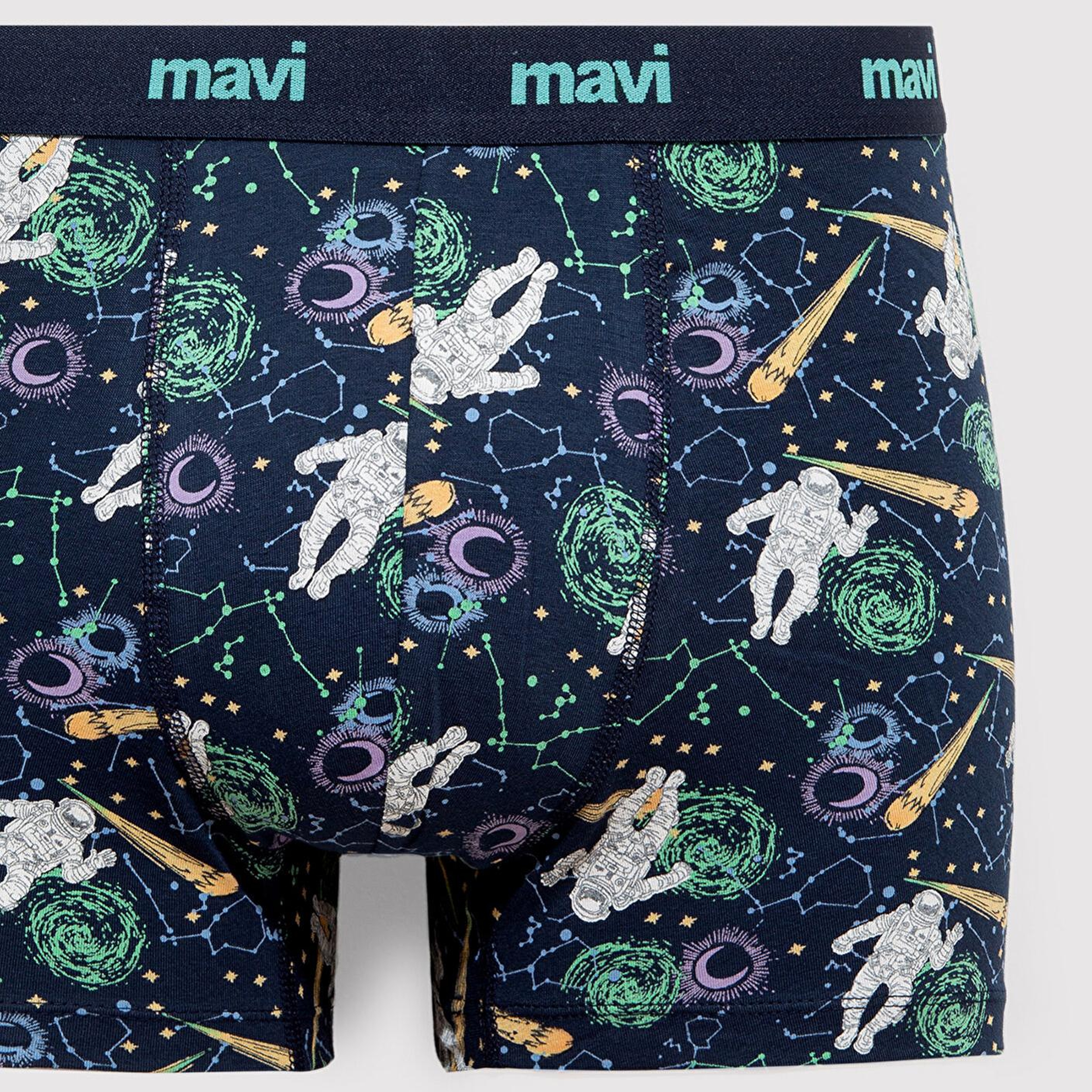 Mavi Baskılı Lacivert Boxer 0910741-70695