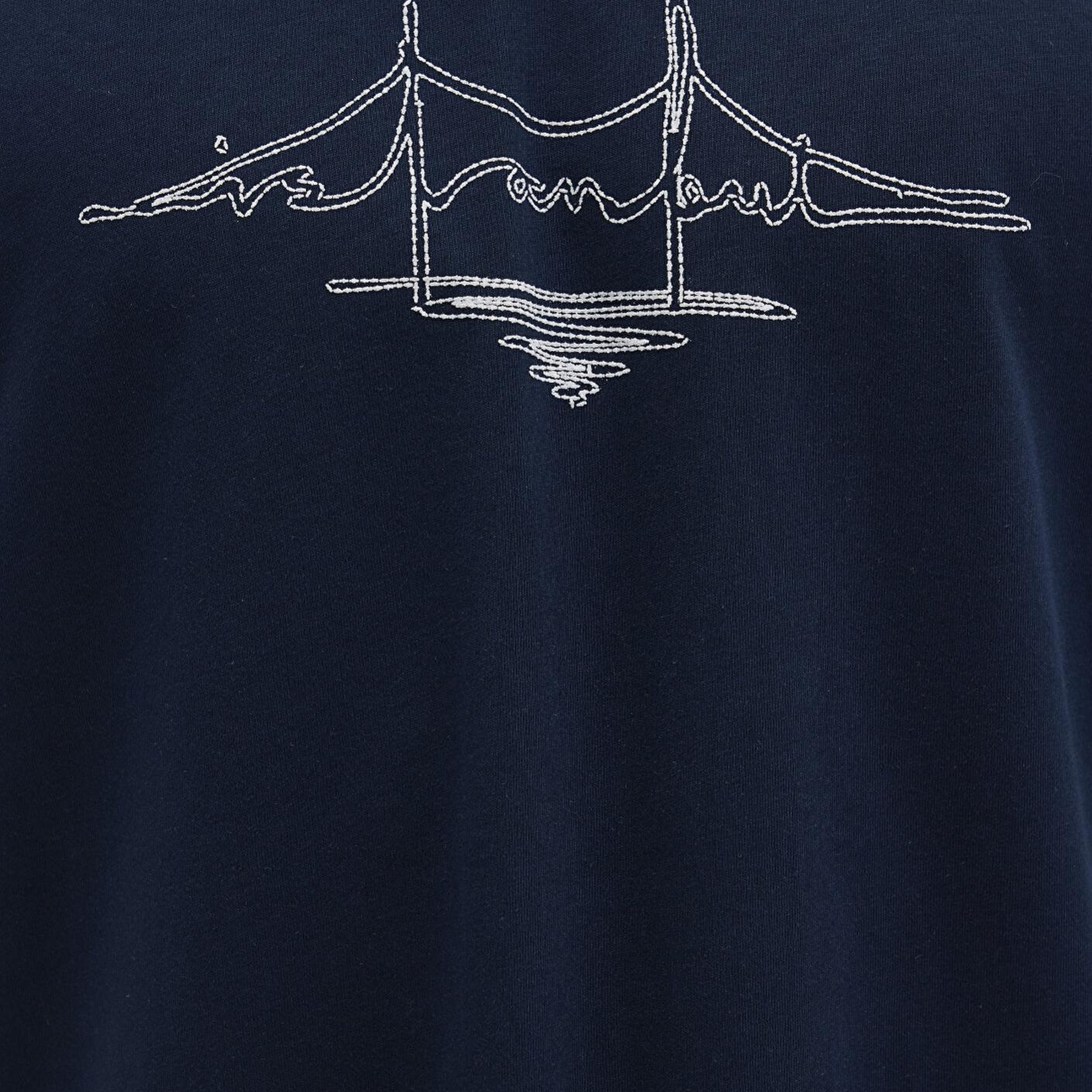 Mavi İstanbul Baskılı Lacivert Tişört Loose Fit / Bol Rahat Kesim 0611881-70490