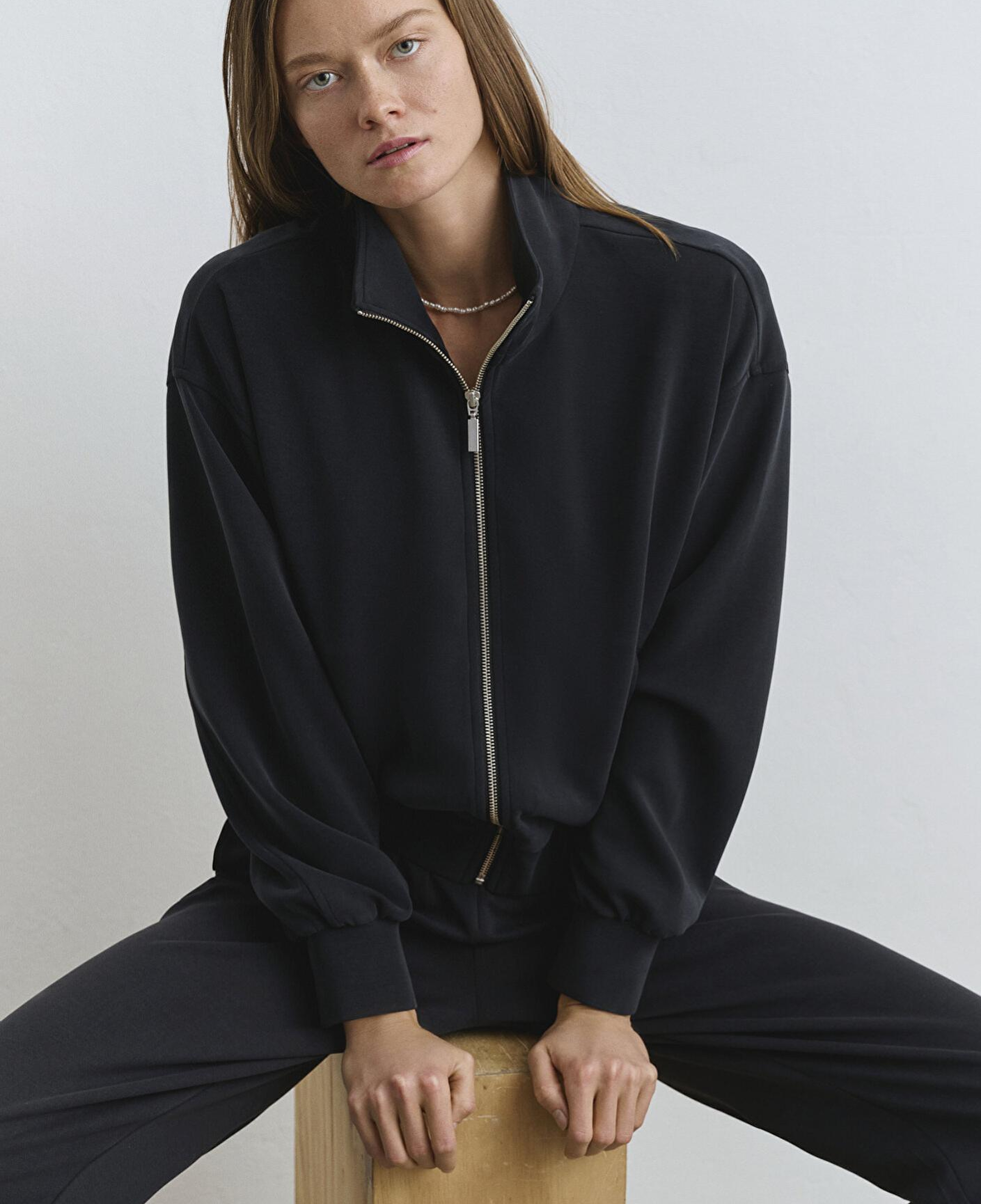 Mavi Sporty Lux Siyah (TENCEL™) Modal Sweatshirt 1S10059-900