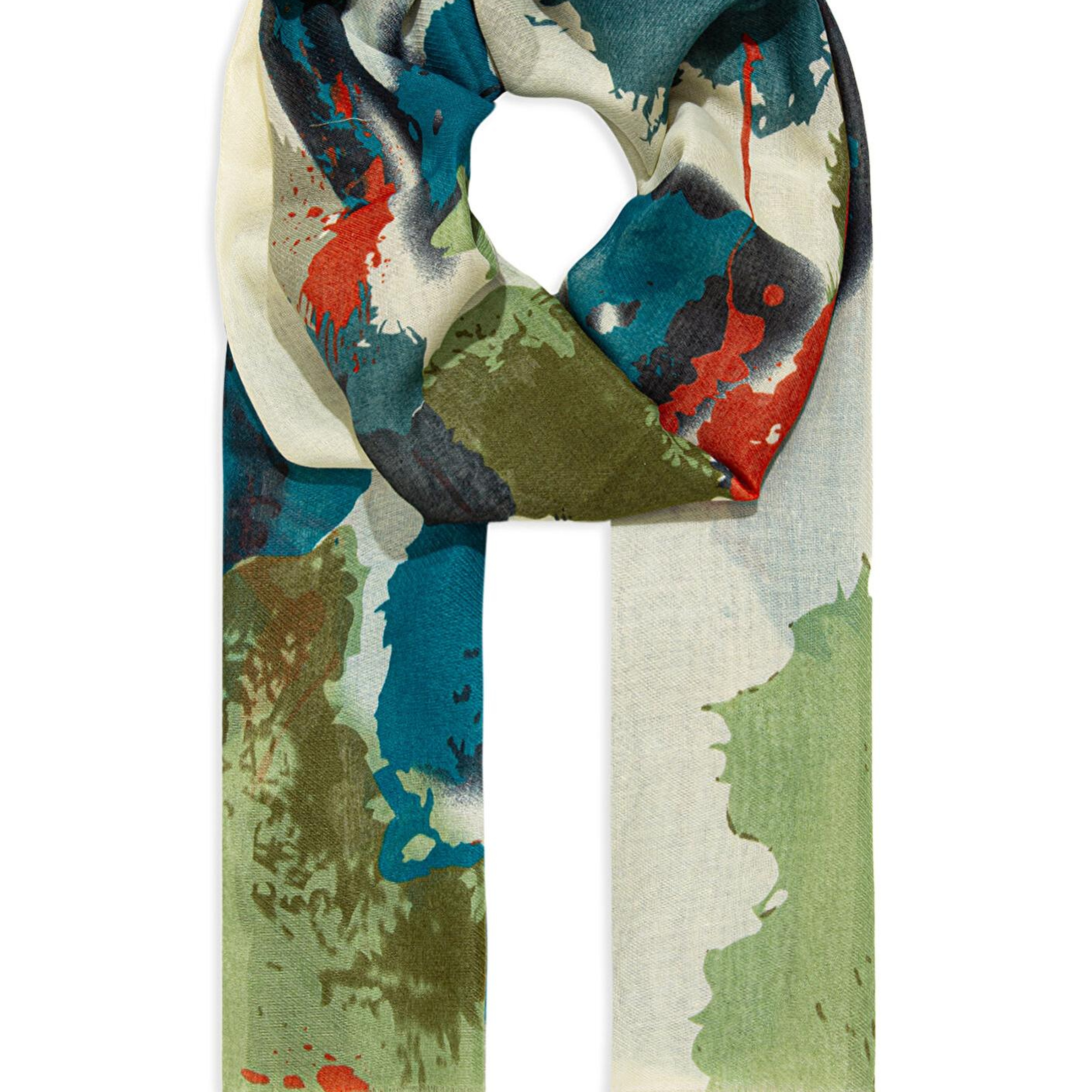 Mavi Baskılı Şal 1912227-35115