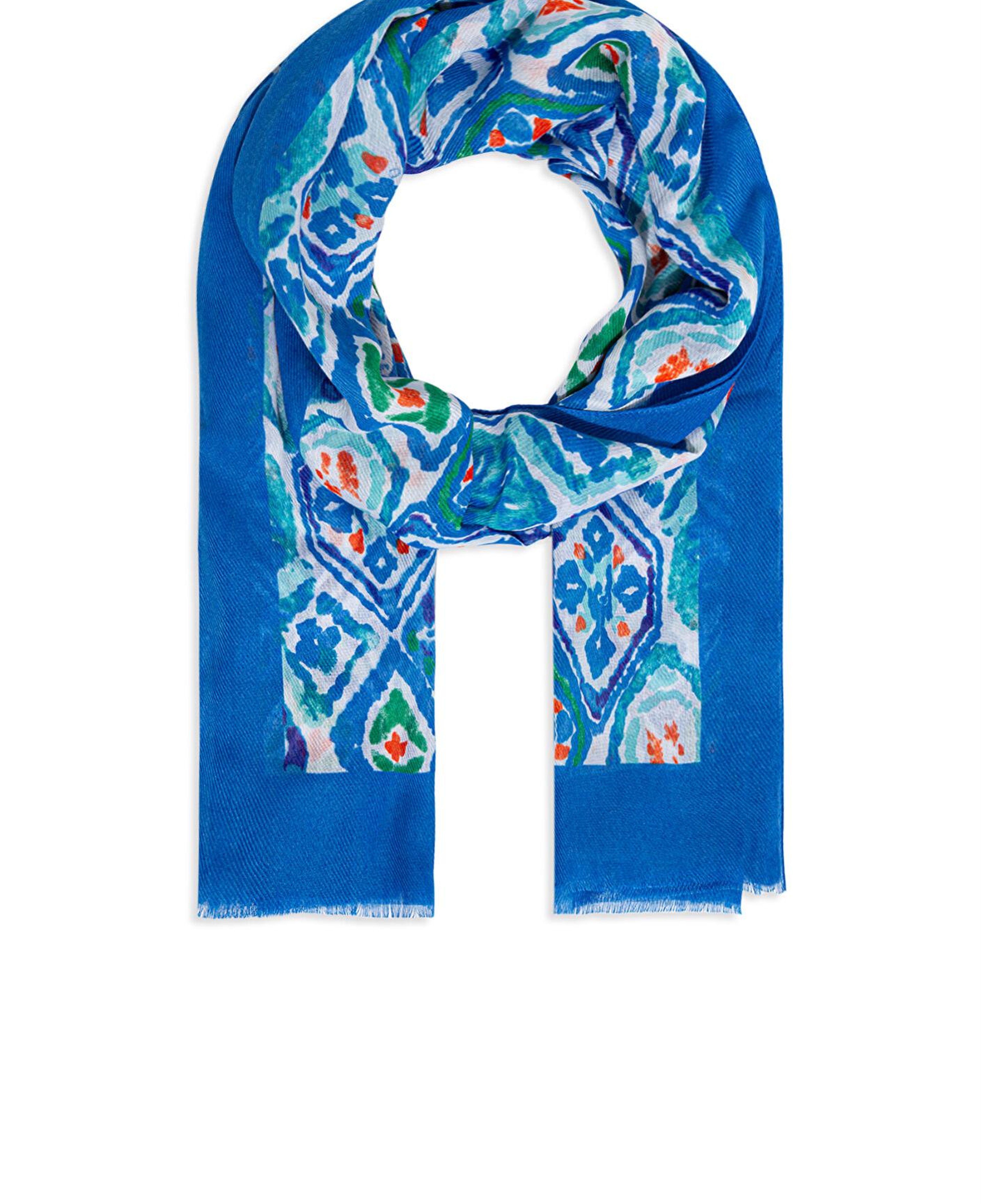 Mavi Baskılı Mavi Şal 1912210-70869