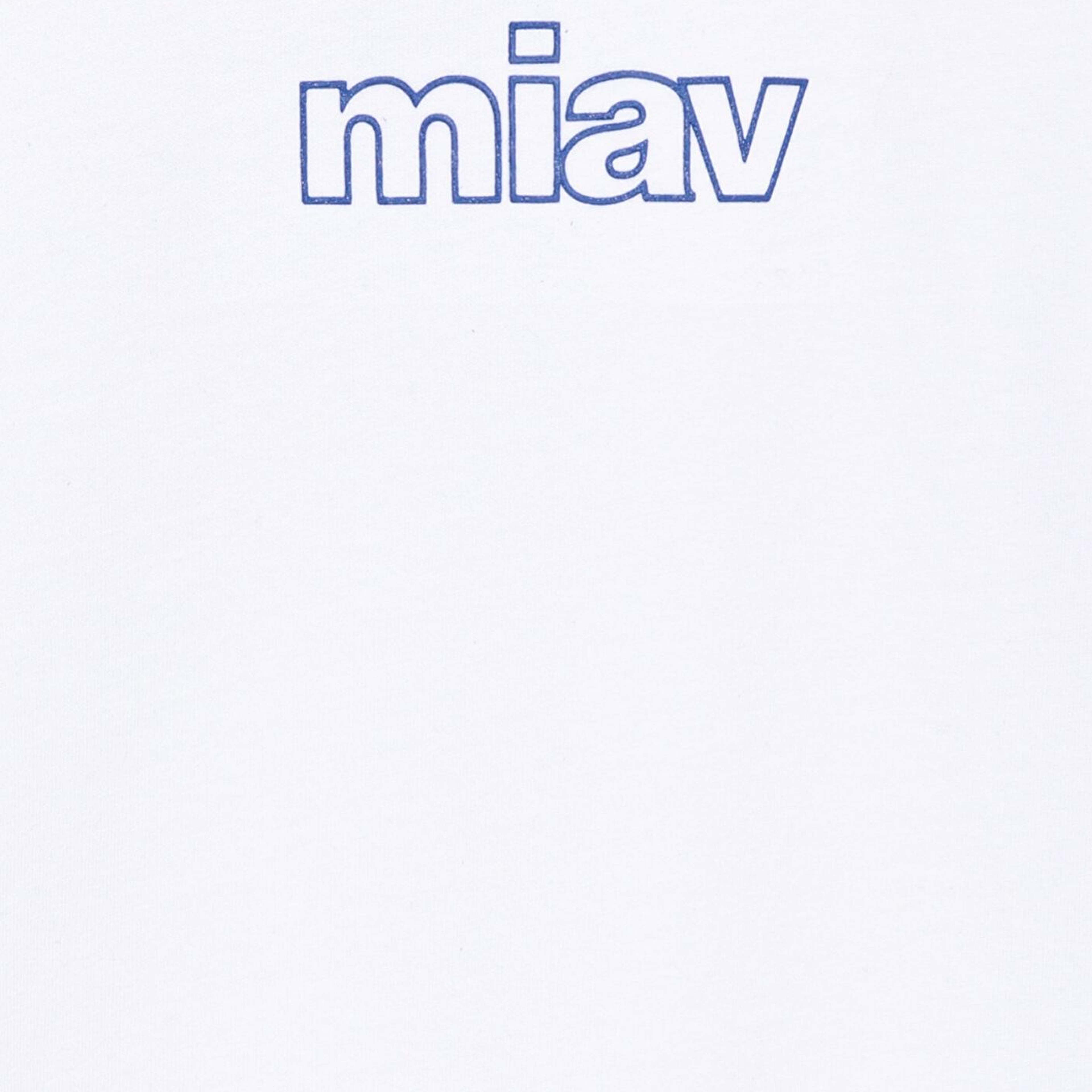 Mavi Miav Baskılı Beyaz Oversize Çocuk Tişört Loose Fit / Bol Rahat Kesim 7610158-620