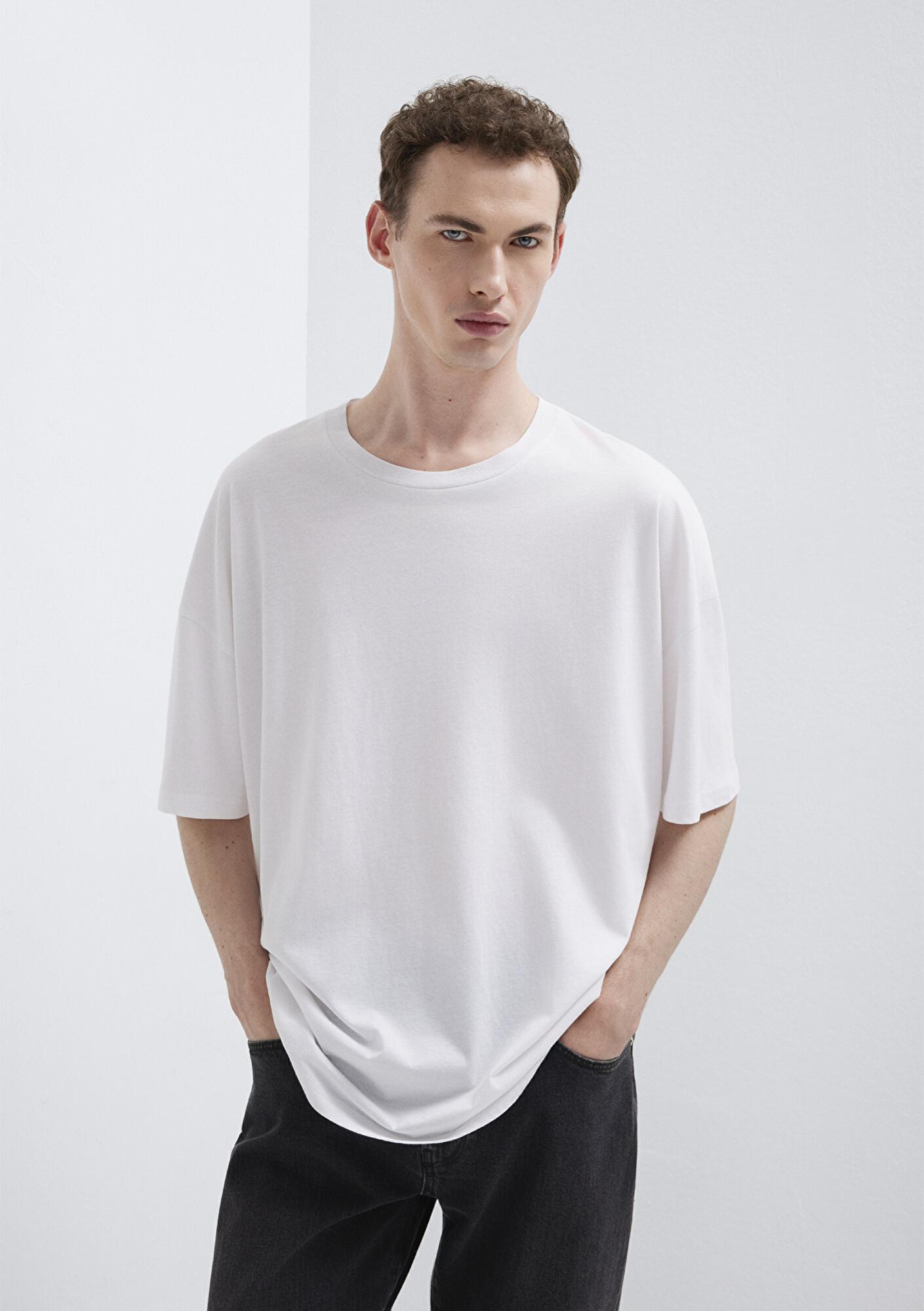 Mavi 2li Oversize Basic Tişört Oversize / Geniş Kesim 0612162-620