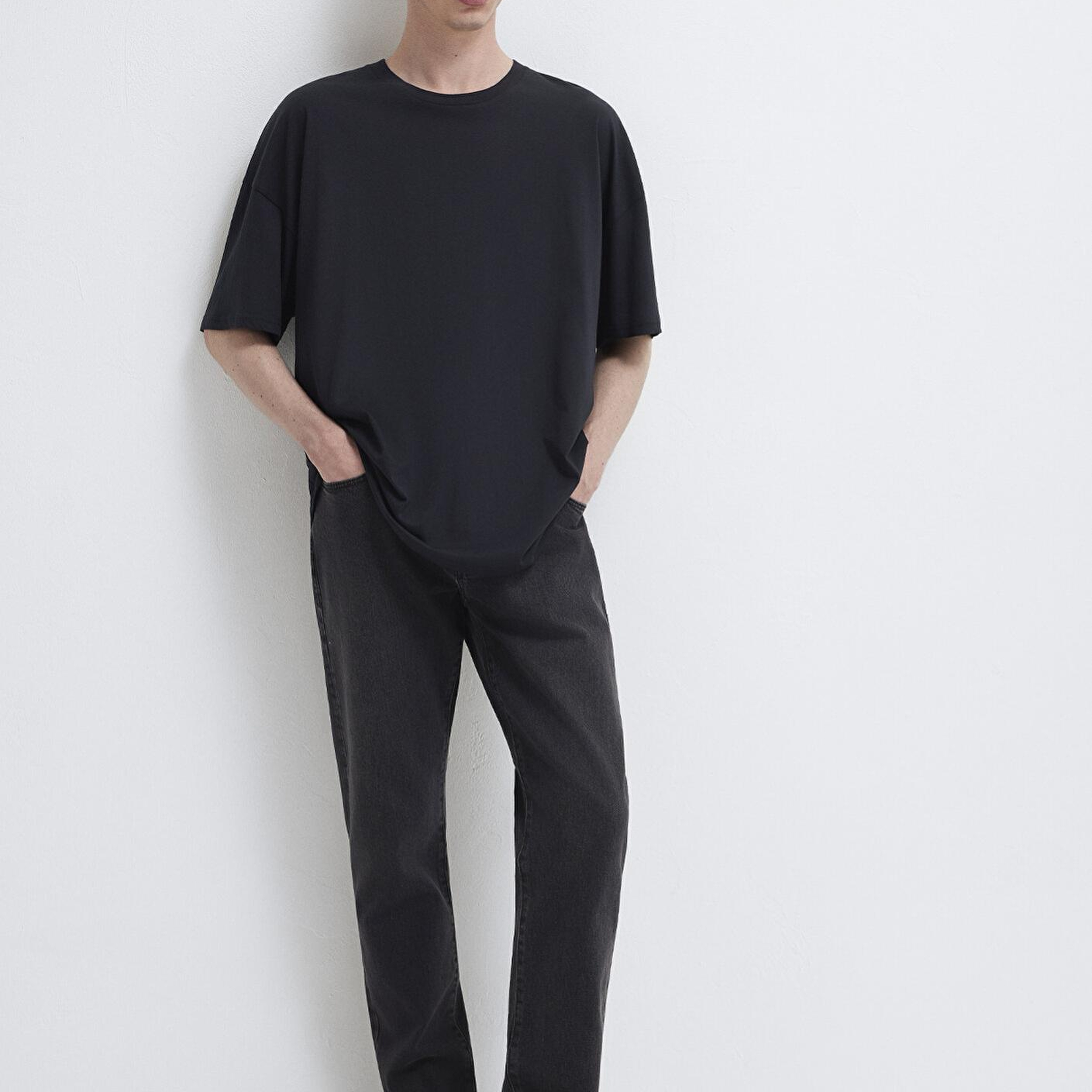 Mavi 2li Oversize Basic Tişört Oversize / Geniş Kesim 0612162-620