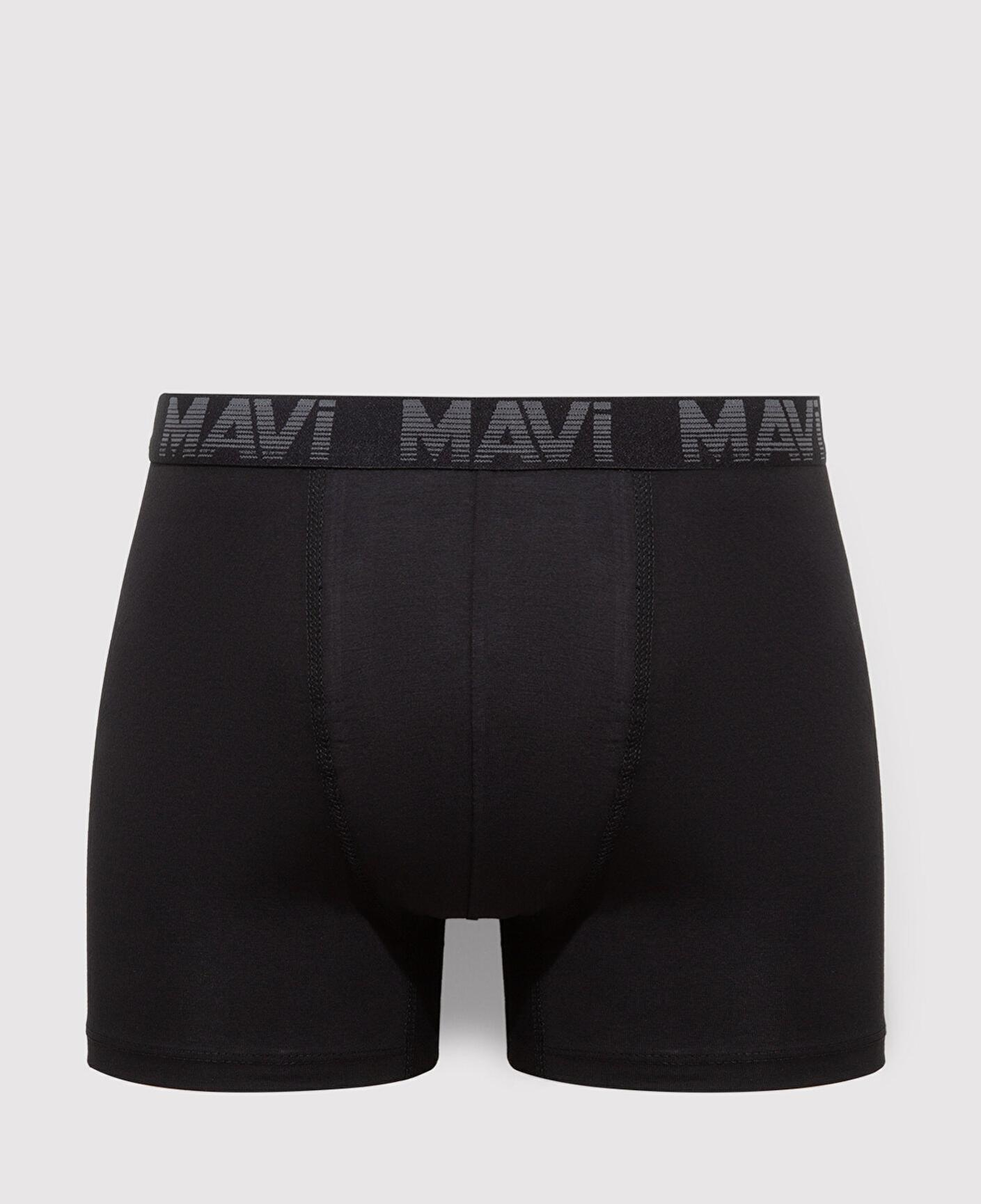 Mavi 3lü Siyah Basic Boxer 0911504-900