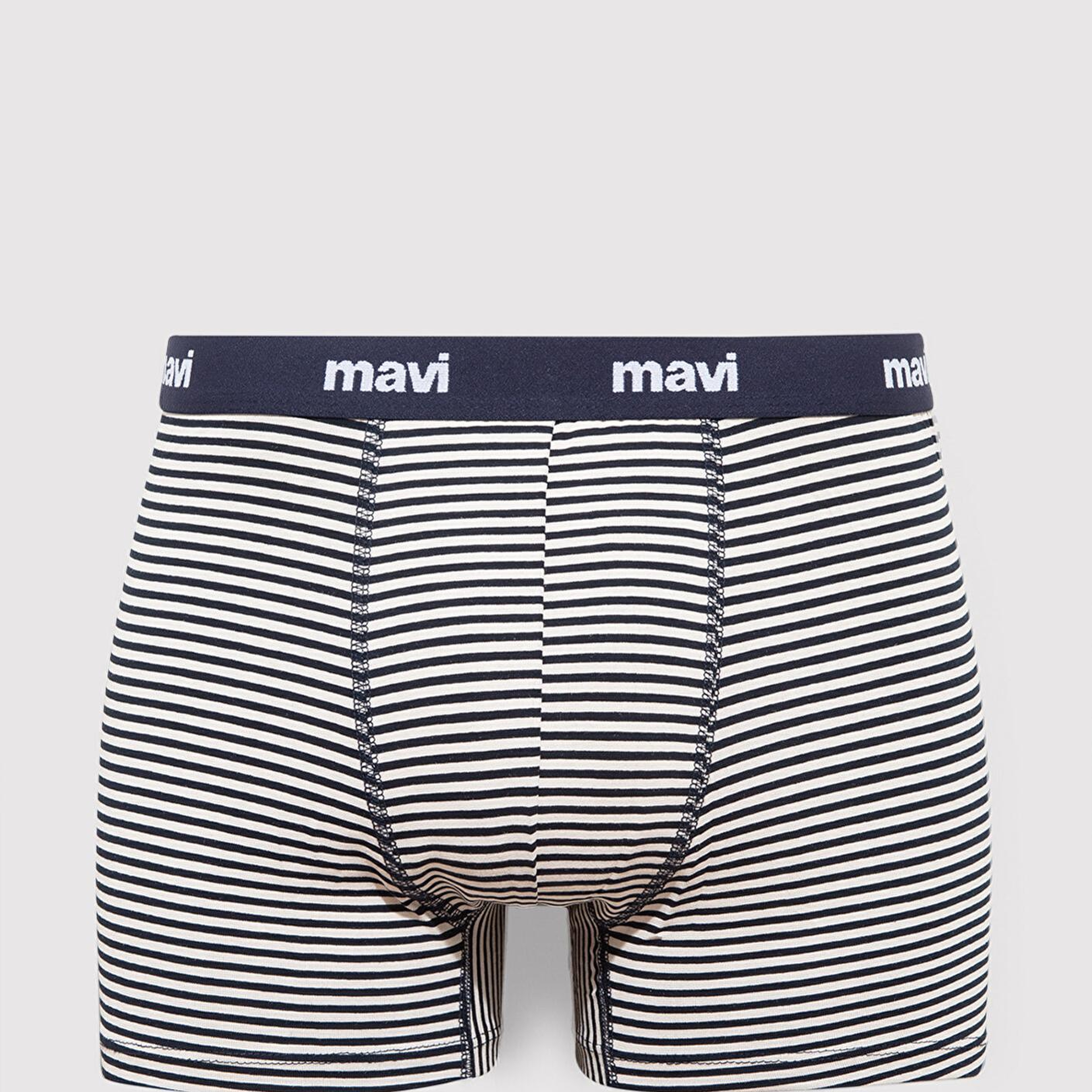 Mavi 3lü Baskılı Lacivert Boxer  0911505-70490