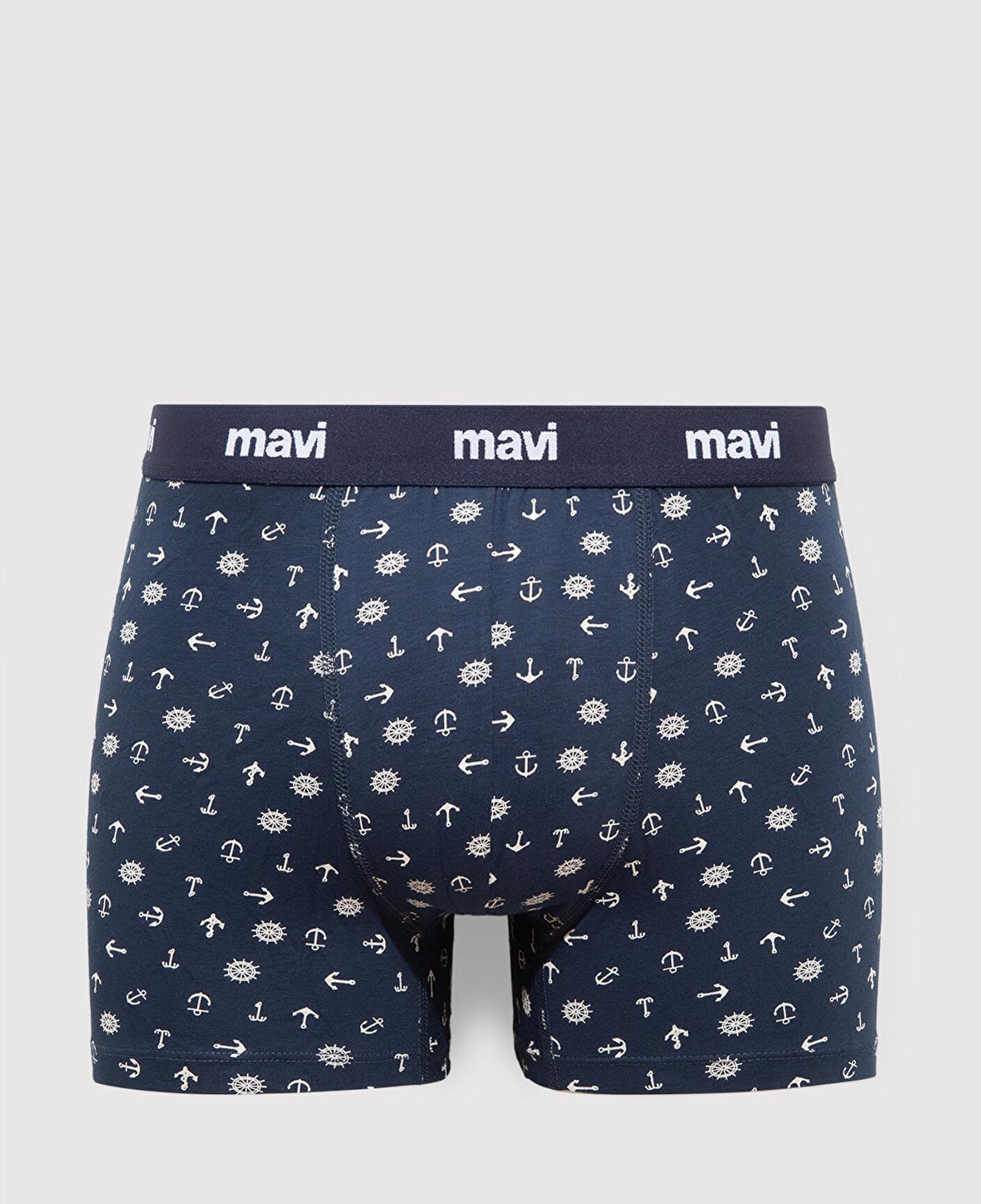 Mavi 3lü Baskılı Lacivert Boxer  0911505-70490