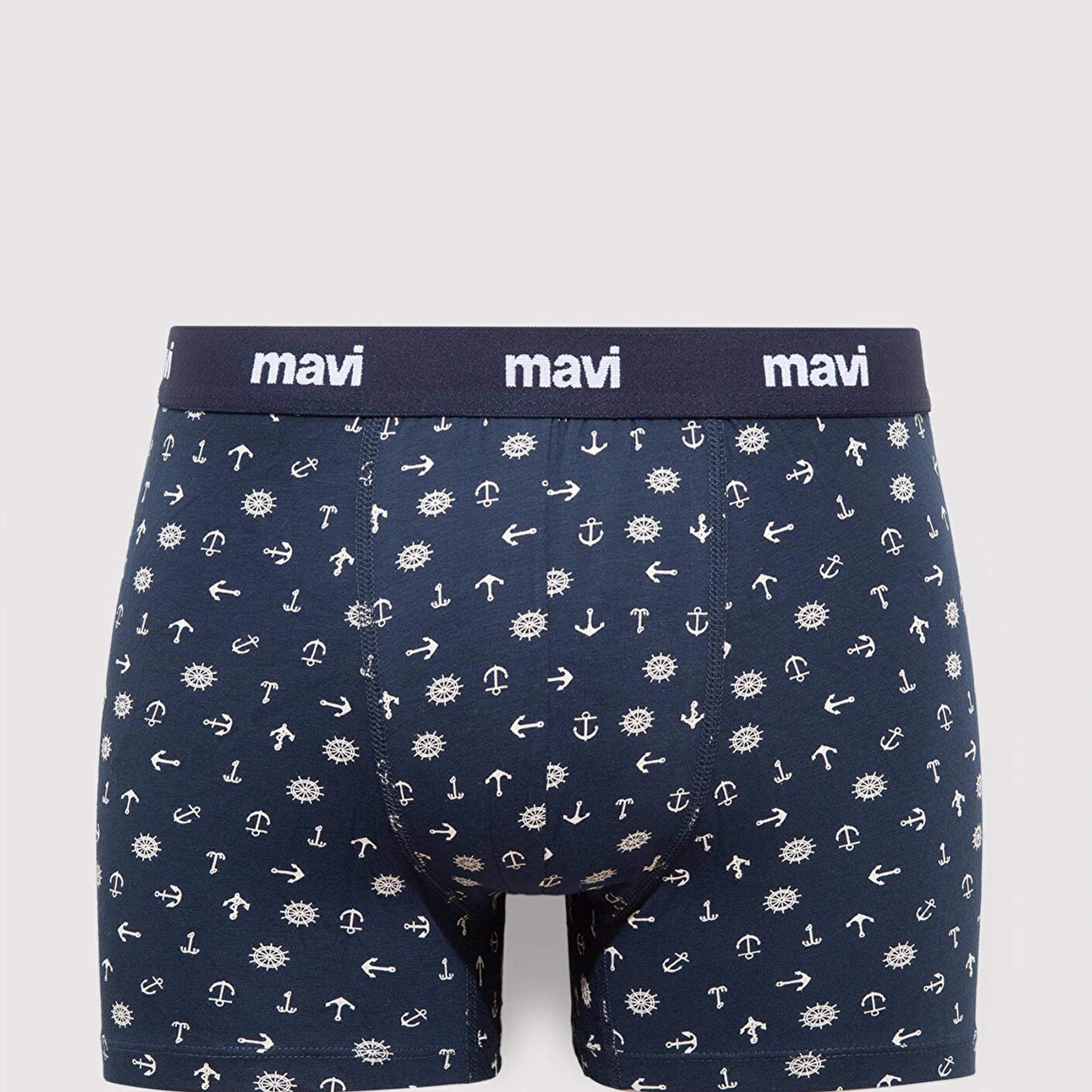 Mavi 3lü Baskılı Lacivert Boxer  0911505-70490