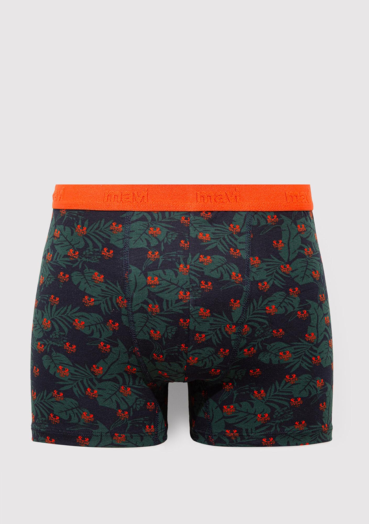 Mavi 3lü Baskılı Boxer 0911421-33648