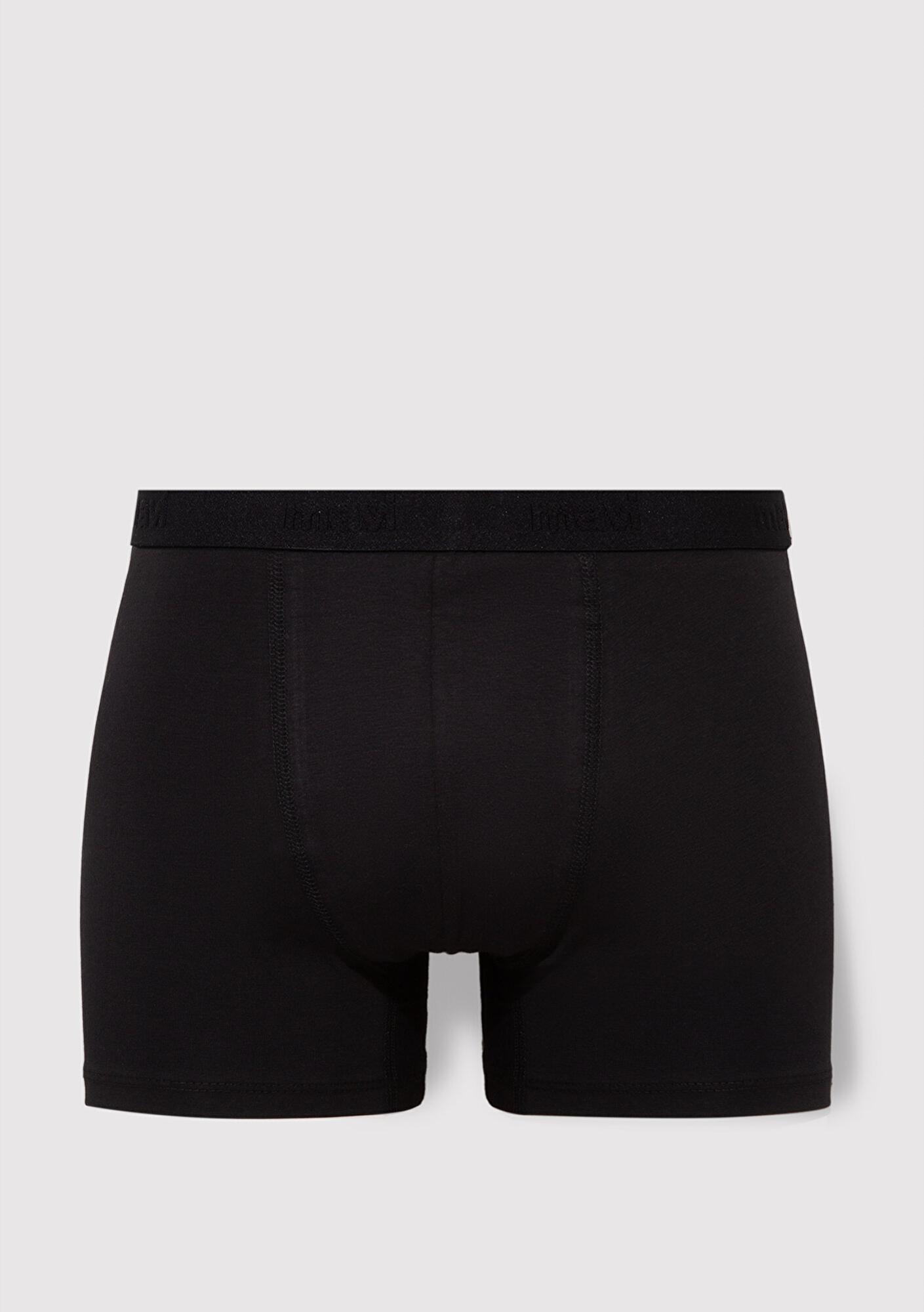 Mavi 3lü Siyah Basic Boxer 0911413-900