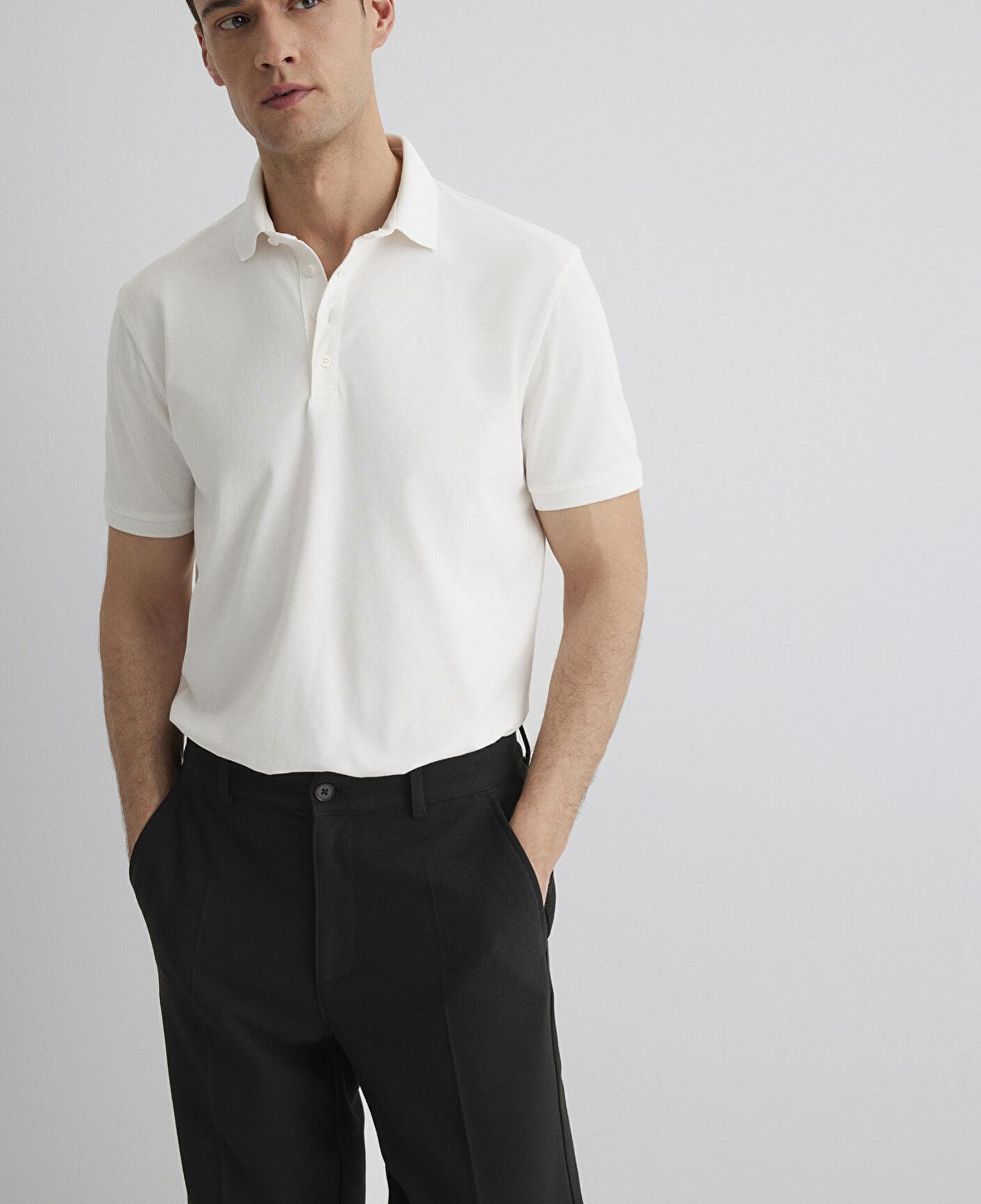 Mavi Beyaz Polo Tişört Regular Fit / Normal Kesim 0612011-70057