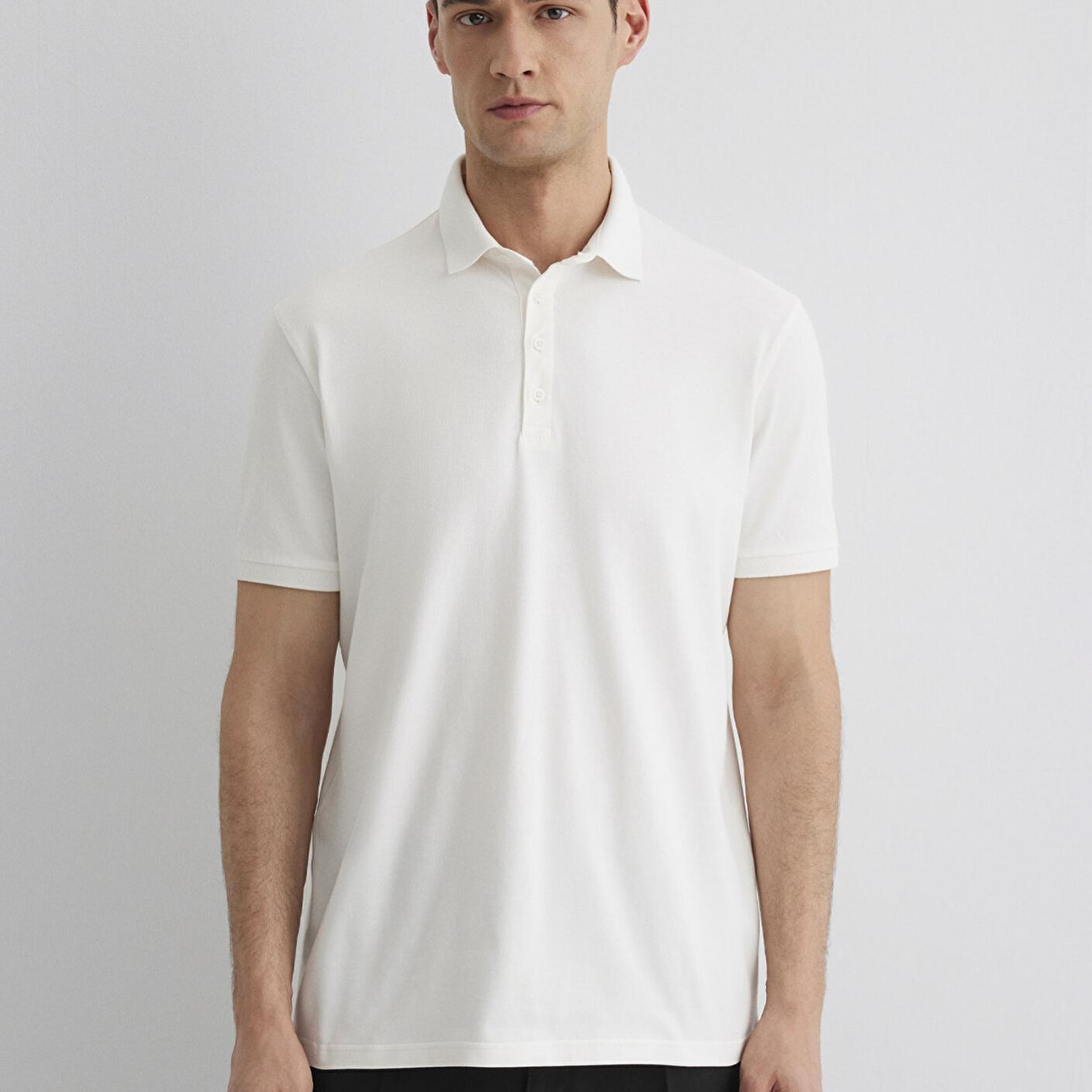 Mavi Beyaz Polo Tişört Regular Fit / Normal Kesim 0612011-70057