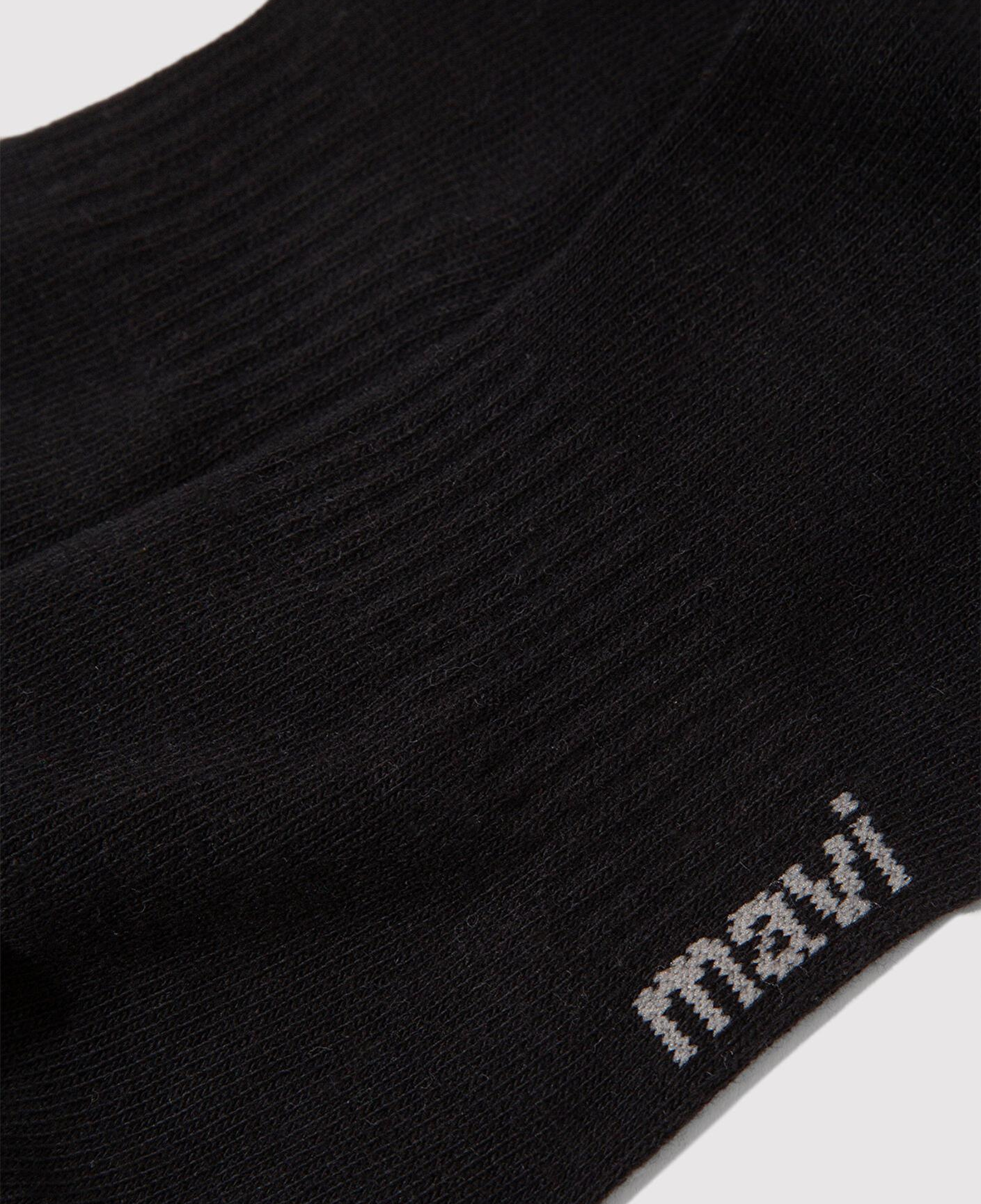 Mavi Mavi Logo Baskılı Siyah Soket Çorap 0911160-900