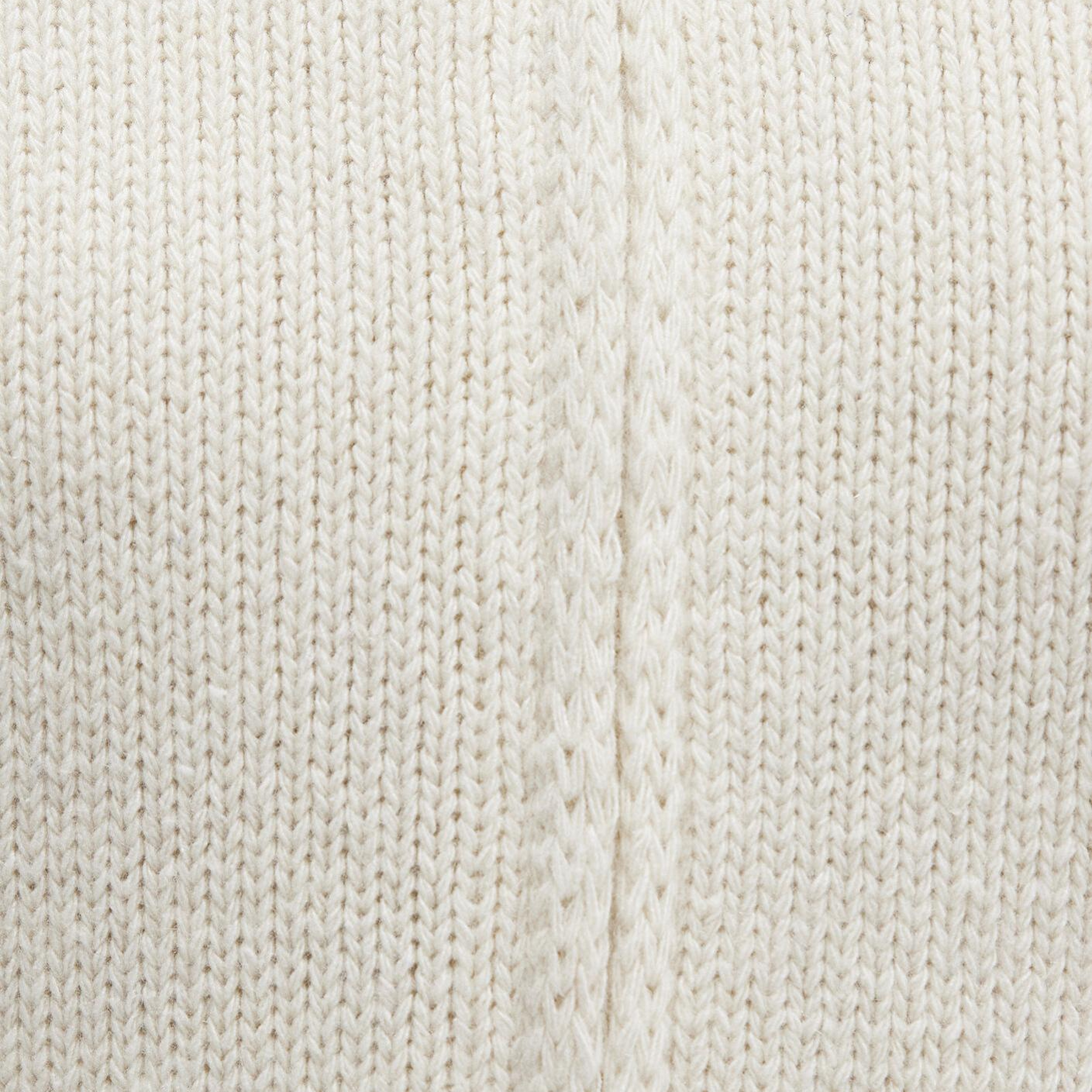 Mavi Yün Karışımlı Fermuarlı Ekru Hırka Regular Fit / Normal Kesim 1710482-70057