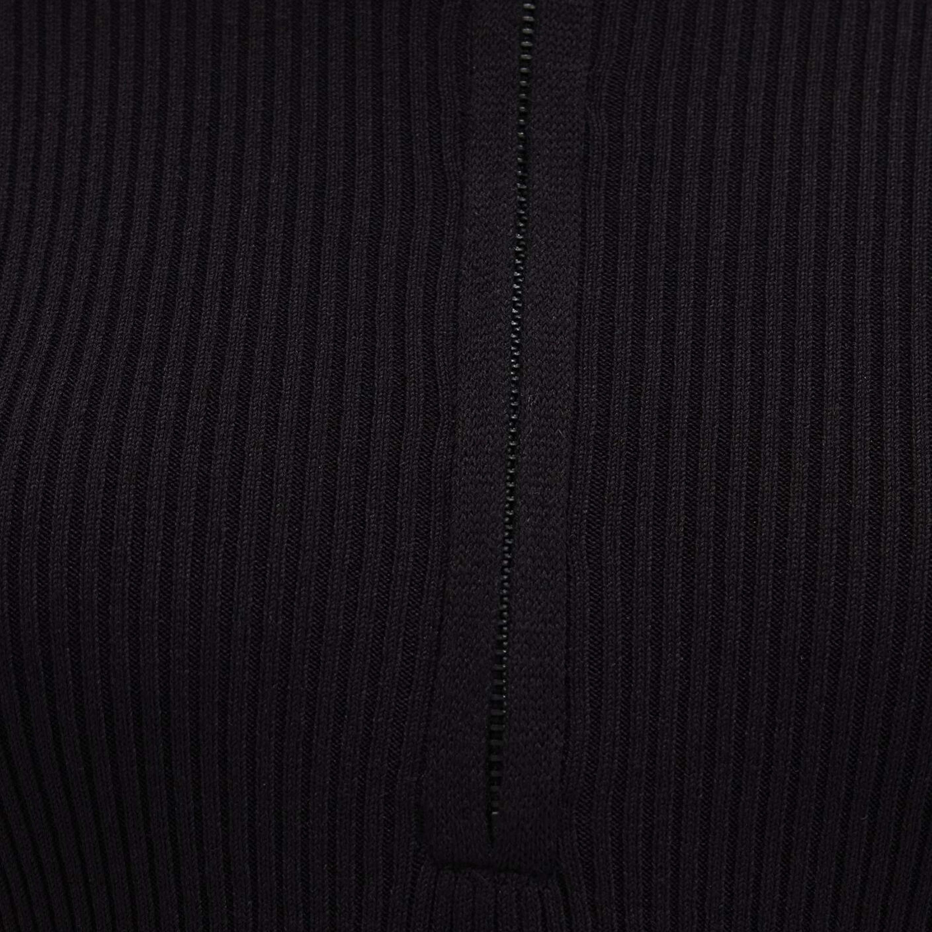 Mavi Yarı Fermuarlı Dik Yaka Siyah Kazak Fitted / Vücuda Oturan Kesim 1710519-900