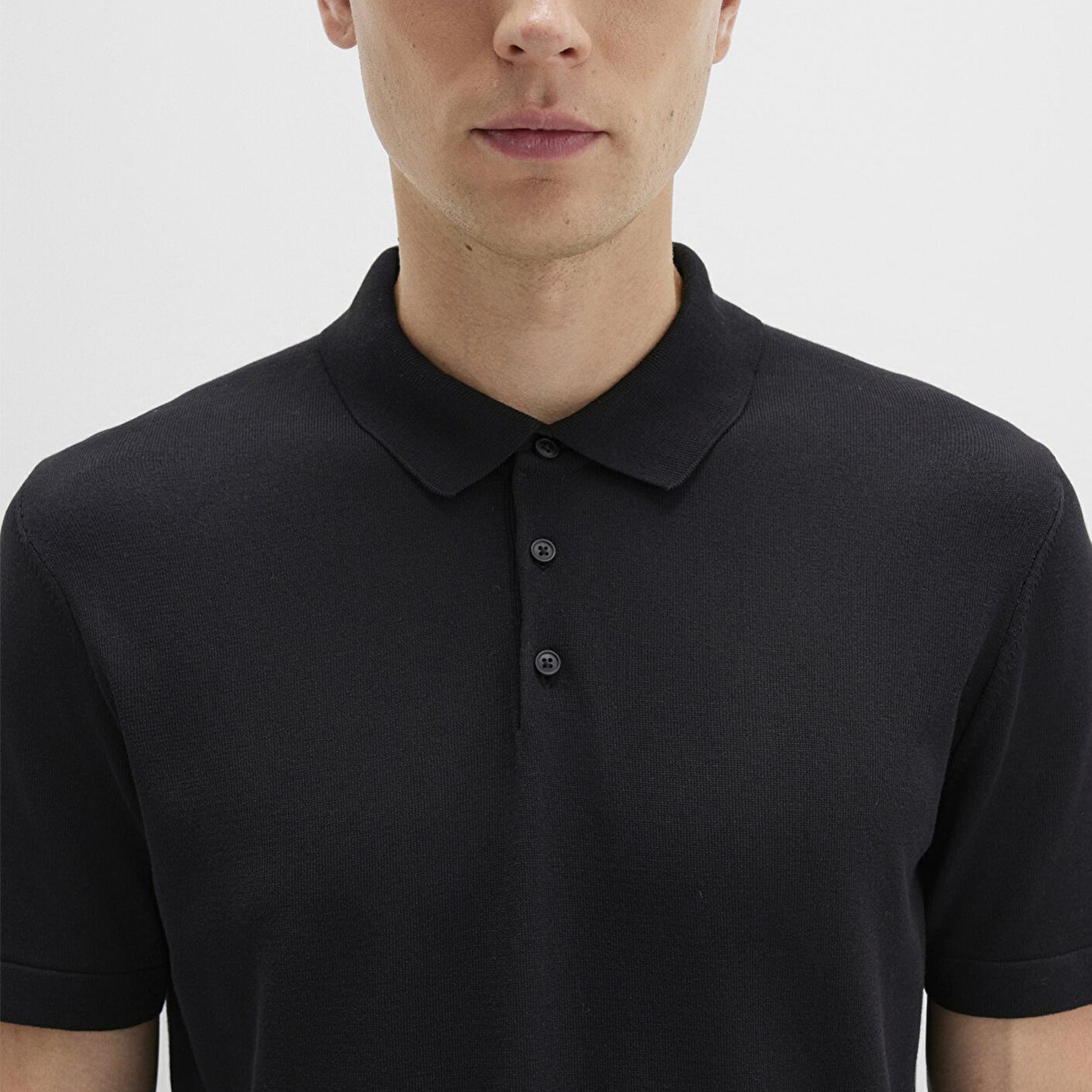 Mavi Mavi Black Siyah Triko Polo Fitted / Vücuda Oturan Kesim 0710249-900