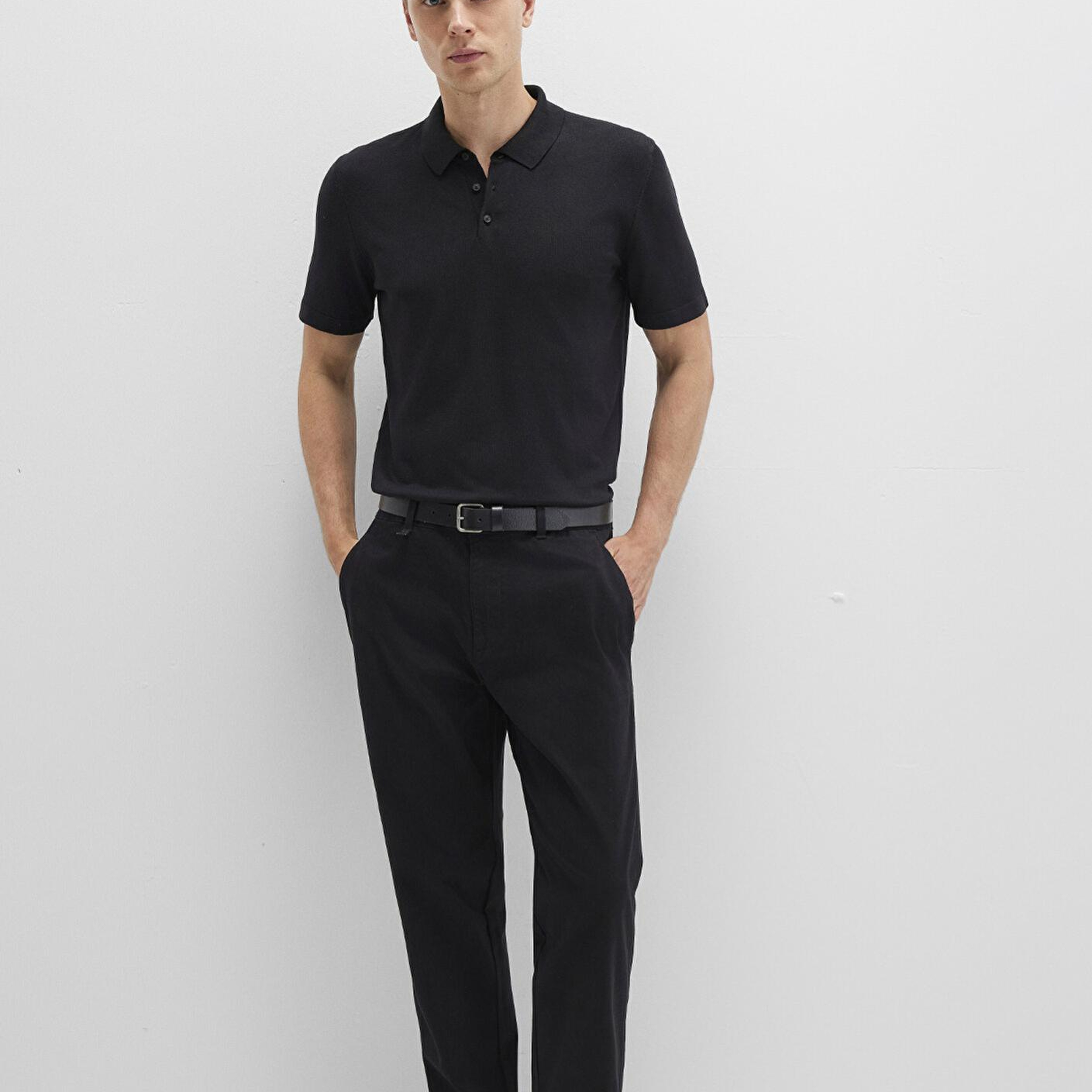Mavi Mavi Black Siyah Triko Polo Fitted / Vücuda Oturan Kesim 0710249-900